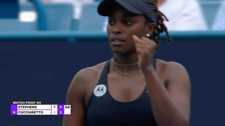 スローン・スティーブンスのインスタグラム：「Cincy it feels great to be here 🙌🏾」