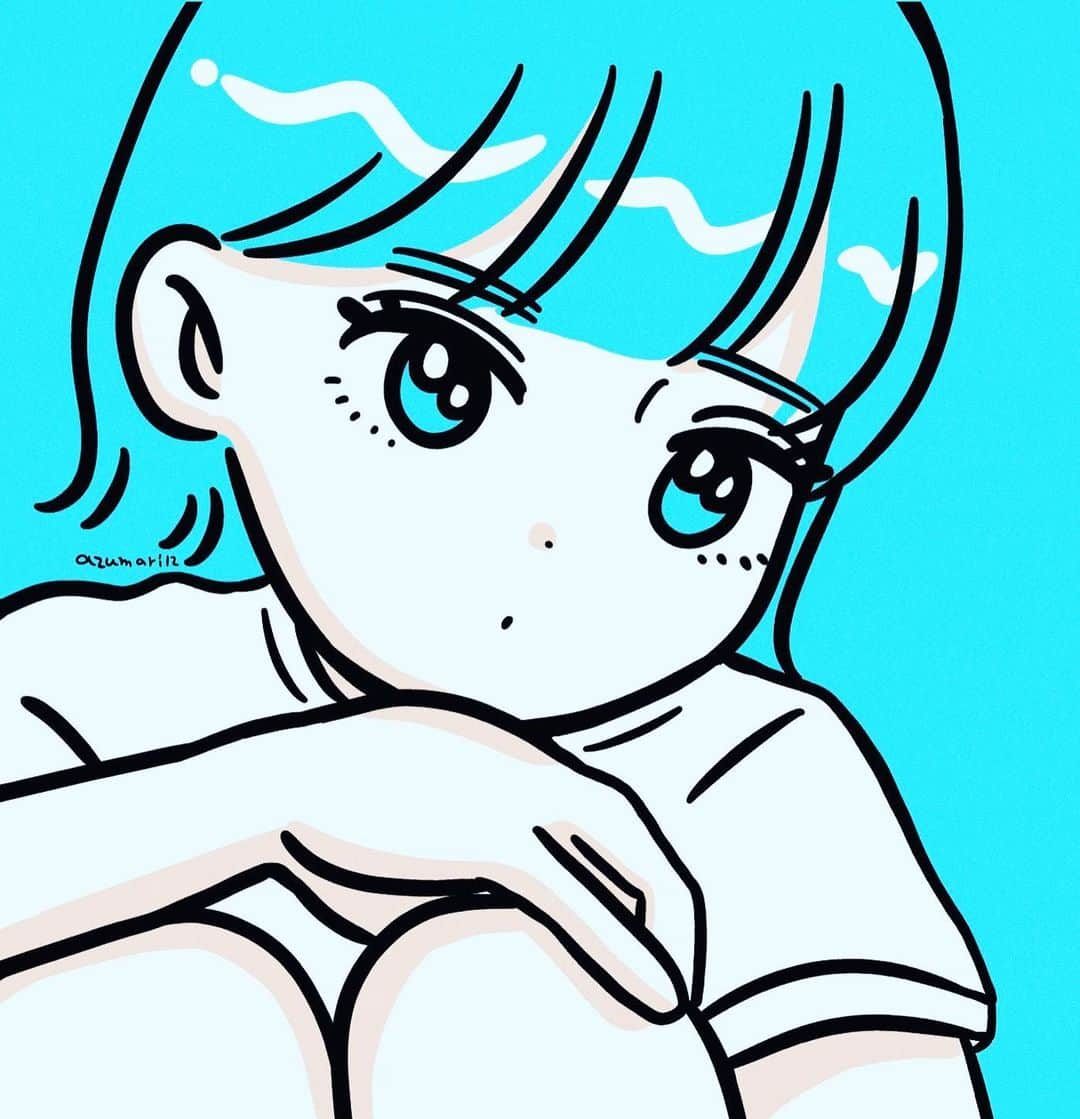 安住麻里さんのインスタグラム写真 - (安住麻里Instagram)「いろいろ！  #女の子イラスト #イラストレーター  #イラスト」8月15日 21時50分 - azumari12