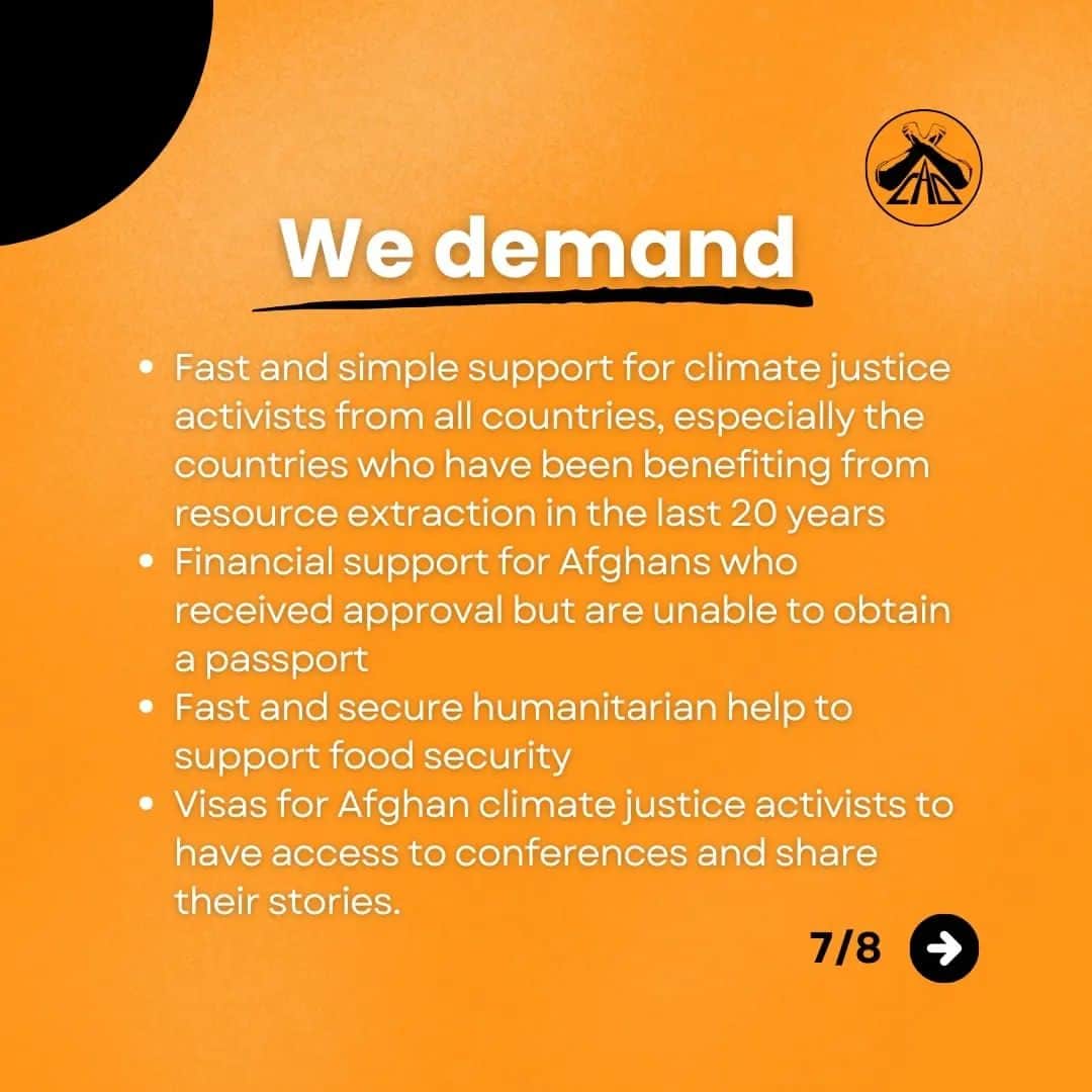 グレタ・トゥーンベリさんのインスタグラム写真 - (グレタ・トゥーンベリInstagram)「#DontForgetAfghanistan Today marks 2 years since took over Afghanistan. Climate justice activists are still in danger, share and support! . #fridaysforfuture #afghanistan」8月15日 22時21分 - gretathunberg