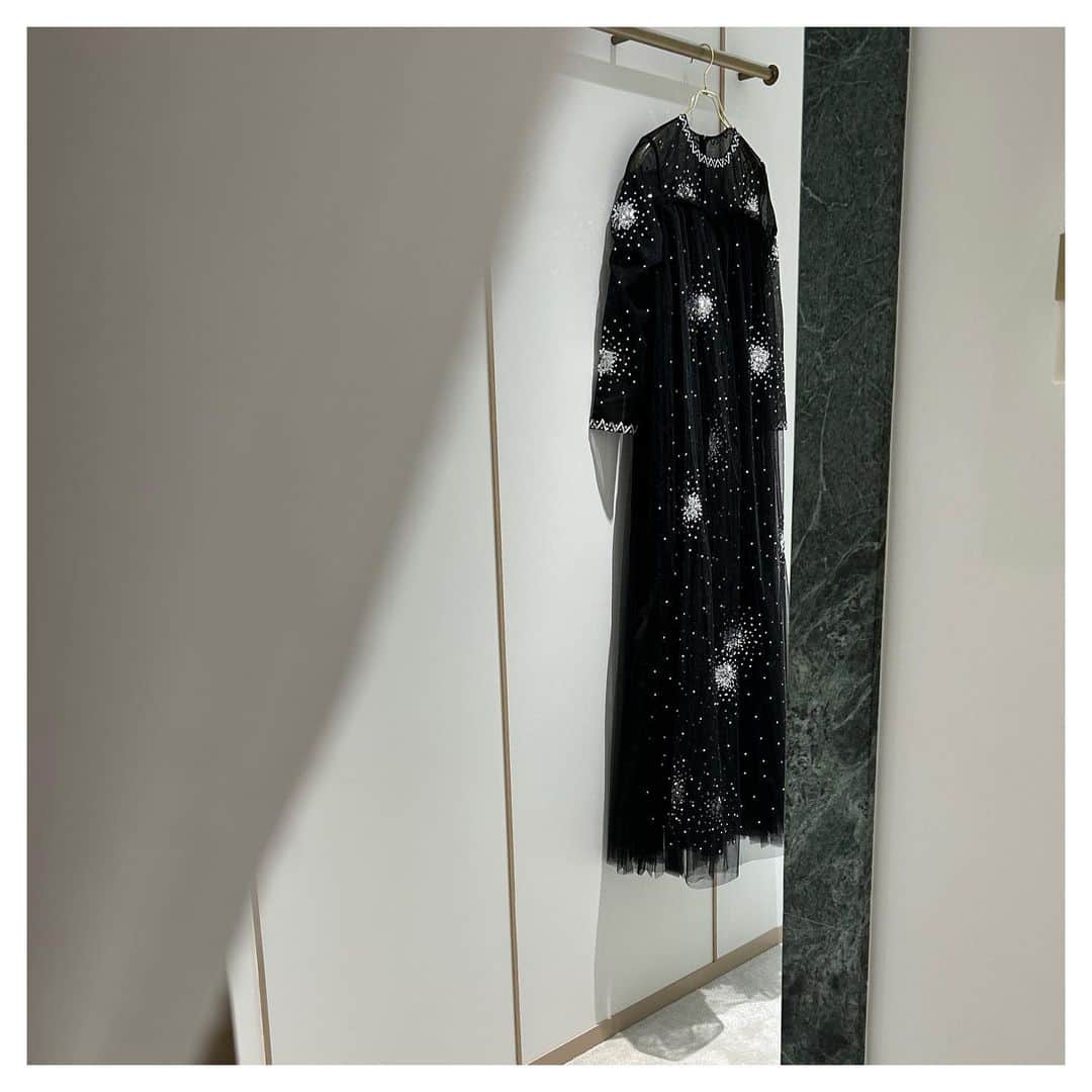 NOVARESE Dress Officialのインスタグラム：「⁡ 黒いチュールにシルバーの装飾 背中はプリーツチュールで同じチュールでもリズムを変えたデザインがアイキャッチングです ⁡ お問い合わせ・試着予約は、お近くのノバレーゼまで ⁡ Dress: Rhodes (Huishan Zhang) @huishanzhang @novaresewedding  ⁡ #ノバレーゼウエディング #ノバレーゼ #ノバレーゼドレス #プレ花嫁 #東京花嫁 #関西花嫁 #名古屋花嫁 #広島花嫁 #福岡花嫁 #ウエディングドレス #ノバレーゼ花嫁 #novaresewedding #novarese #huishanzhang」