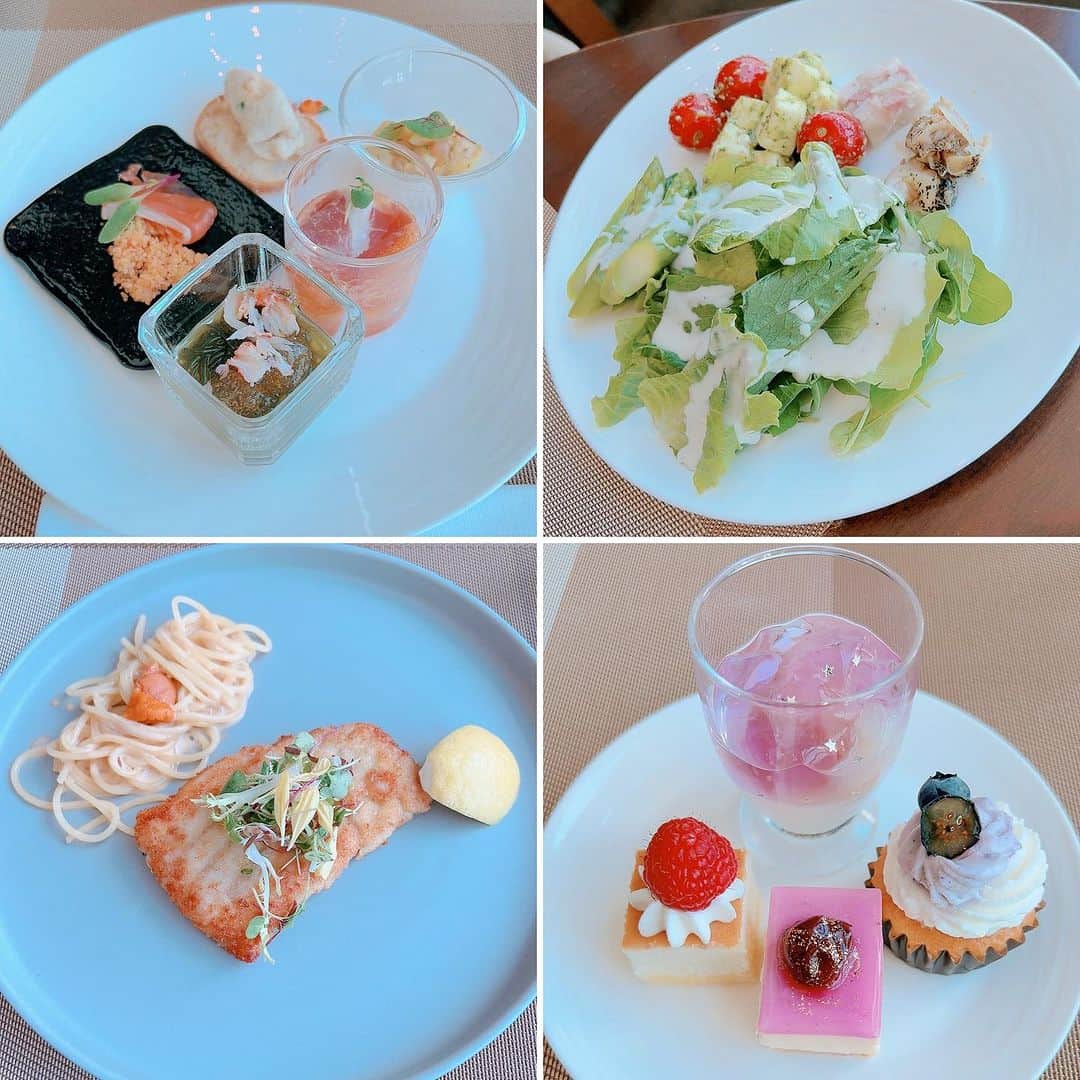 本城聡章のインスタグラム：「#ホテルランチ 🍽😋」