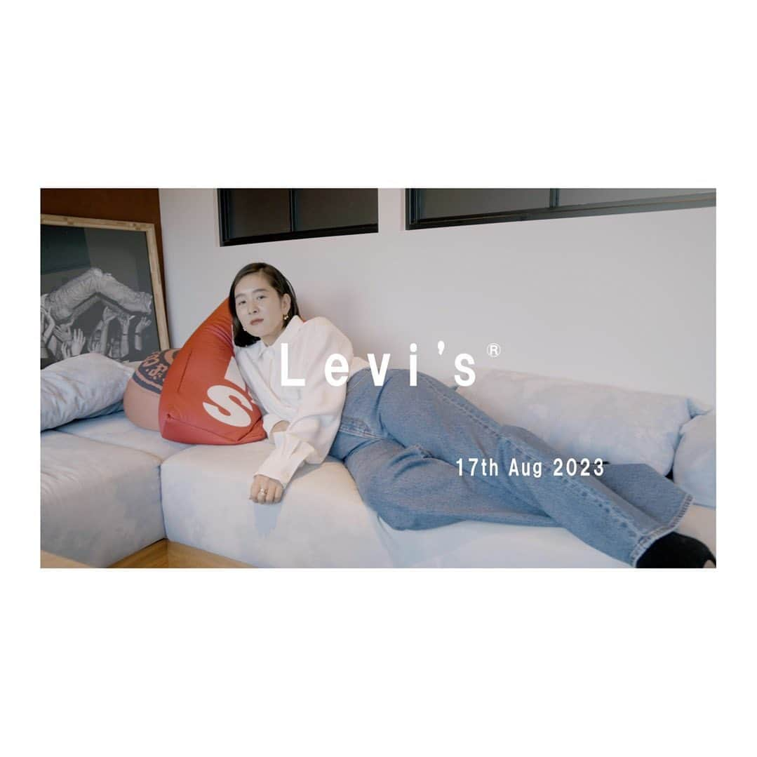 百々千晴さんのインスタグラム写真 - (百々千晴Instagram)「@levis_japan  with me 2023年8月18日先行発売 19日店頭発売です🖤  何卒宜しくお願いします！  Photo and thumbnail design by  @frontriver_marina  YouTubeでのご紹介は17日21時配信です。」8月15日 17時50分 - dodo_chiharu