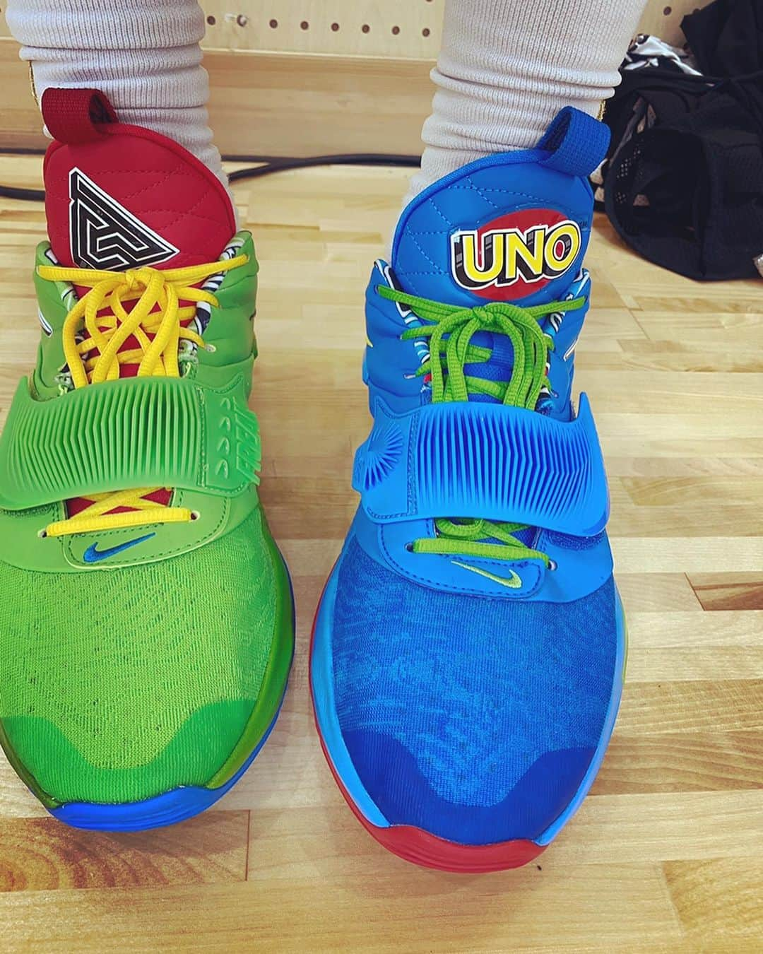 眞庭城聖のインスタグラム：「UNO🃏  #stance #stancesocks #nike #zoomfreak3  #uno #basketball #ありきたりはつまらない」