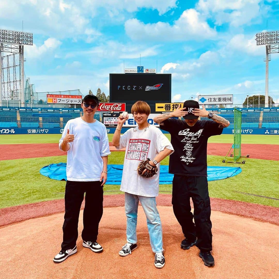 MAKIDAIさんのインスタグラム写真 - (MAKIDAIInstagram)「マイナビ Swallows Summer Night Festival 🌴 貴重な経験をありがとうございました⚾️🔈✨ #明治神宮球場」8月15日 23時30分 - exile_makidai_pkcz