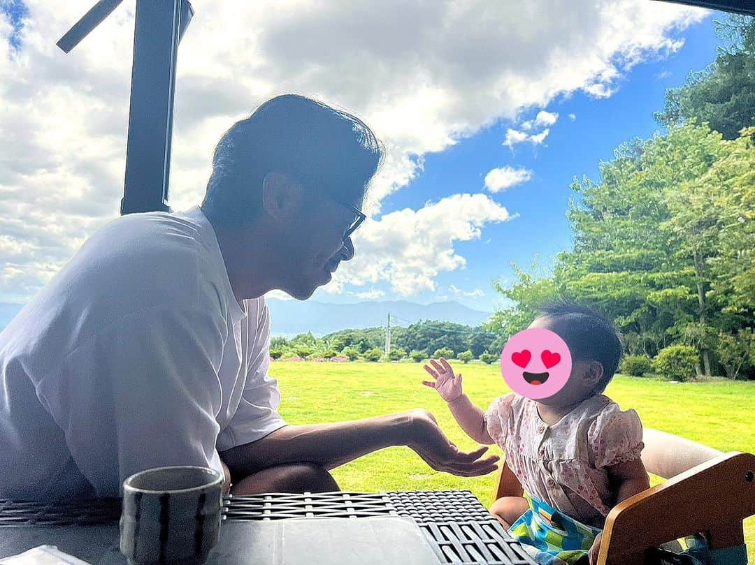 松本利夫さんのインスタグラム写真 - (松本利夫Instagram)「初めての夏☀️ 愛おしい❤️」8月15日 23時31分 - exile_matsu