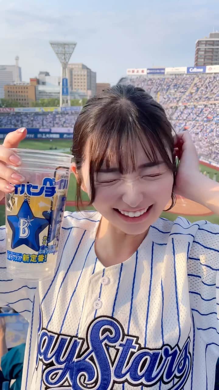 のインスタグラム：「夏らしいことしたいなぁ𓂃 𓈒𓏸  1番したいのは、手持ち花火です.* 𖥧⚘  #野球観戦 #野球女子 #ベイスターズ #baseball」