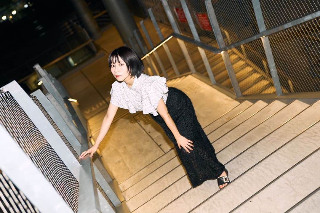 田辺留依のインスタグラム：「🤍  📷. @take1an   #Photo #fashion #hairstyle #makeup」