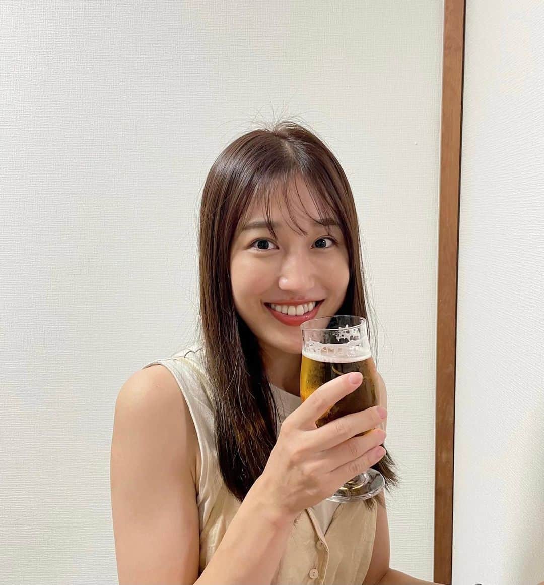 HONOKAのインスタグラム：「お酒大好き🍺  #ビール最高#お酒好き#beer  #毎日飲んでます 🤫 #ノーマルカメラ#無加工」