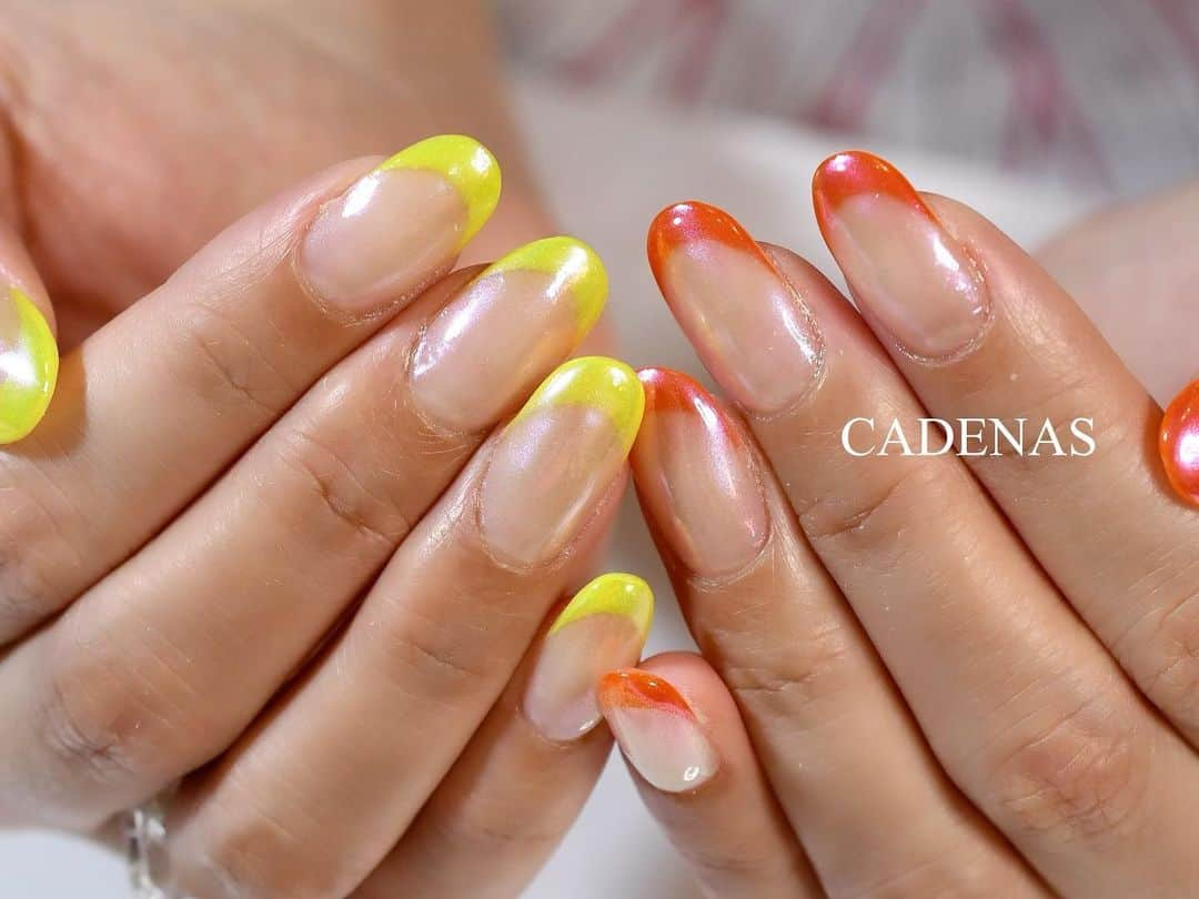 Yuka Maeda ::manicurelistのインスタグラム：「夏ネイル💅 今年もいっぱいさせていただいた💖  . . Salon data▼ ＝＝＝＝＝＝＝＝＝＝＝＝＝＝＝＝＝＝＝＝ . CADENAS -nail eyelash salon- ●Nail artist  @yuka.maeda  @yuki_cadenas @mai_cadenas ●eyelash　@cadenaseyelash  ゲストに愛と感動を…♡ . 【 LINE ＠cadenas 】 ご予約/お問い合わせはLINEよりお気軽に🤲 ▶︎▶︎#cadenasnail デザインアップしてます♡  price…★⭐︎Instagram特別キャンペーン中⭐︎★ . 「インスタ見たよ👀」と LINEからご予約で特別プライス7500円！！ . ※ご新規様限定 ※キャラクターや特殊なエレメント等のみ 別途料金いただく場合ございます🙇🏻‍♀️ . . price…初回8000円（オフ込み） access…大阪市北区堂山町16-1  中崎町駅  徒歩5分 /  梅田駅  徒歩6分 . tel… 06-4792-8617 ＝＝＝＝＝＝＝＝＝＝＝＝＝＝＝＝＝＝＝＝ . . .  #中崎町ネイル #梅田ネイルサロン #大阪ネイルサロン #関西ネイルサロン #インスタネイル #instanails #instanail #ミラーネイル #ネイルサンプル #ネオンネイル #ネイルブック #8月ネイル #ネオンフレンチ　#今月のネイル #にゅーねいる #summernails  #フレンチネイル #夏ネイル #네일아트 #네일스타그램 #귀여운네일 #무광네일  #Springnail #pinknails #透明ネイル #cadenasyuka  #cadenasnail #nailsdesign」