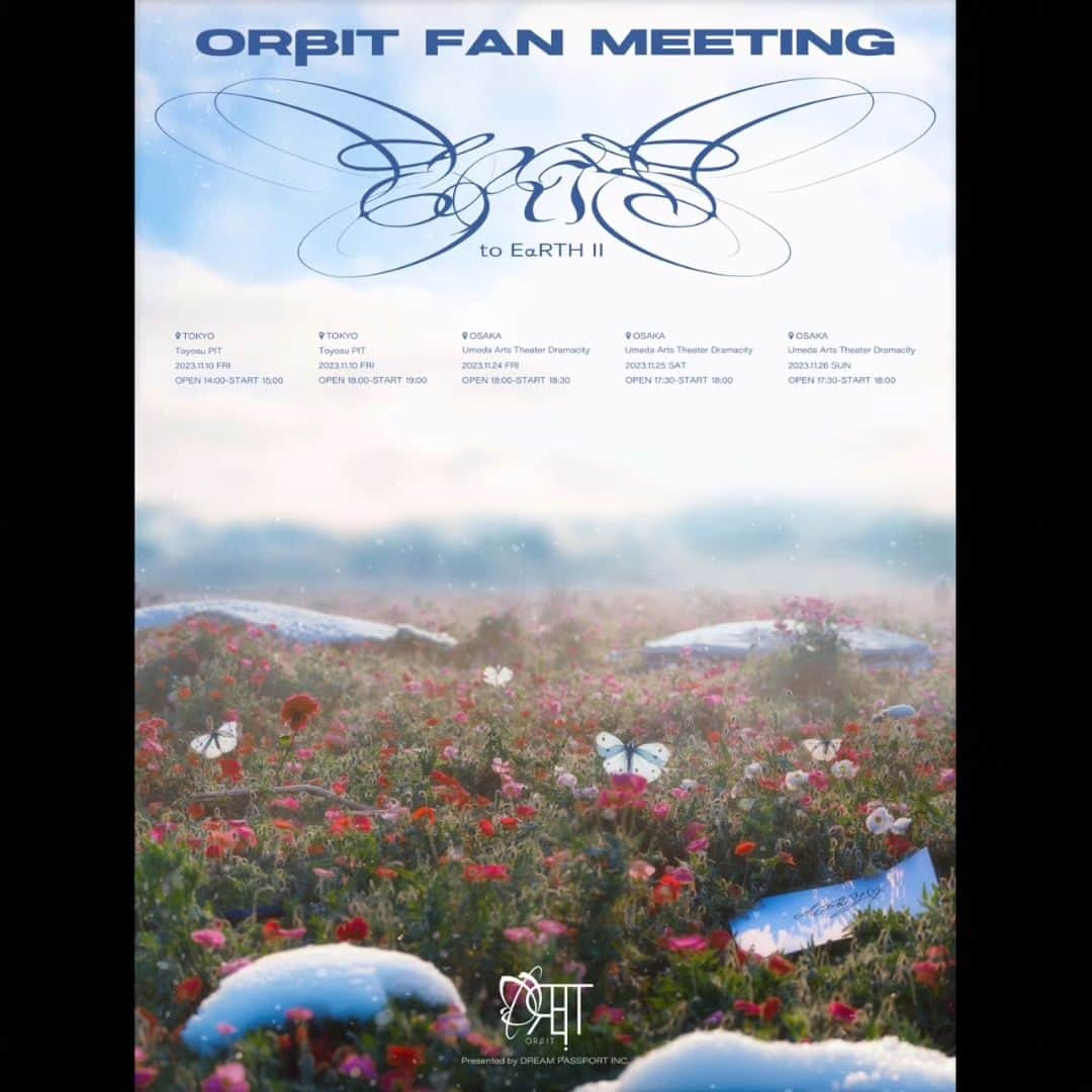 ORβIT【公式】さんのインスタグラム写真 - (ORβIT【公式】Instagram)「ORβIT FANMEETING “to EαRTH Ⅱ”  Main Visual  Schedule: 📍2023.11.10(Fri) Toyosu PIT 📍2023.11.24−26 Umeda Arts Theater Dramacity  #ORβIT #EαRTH #toEαRTH」8月15日 21時20分 - official_orbitgram