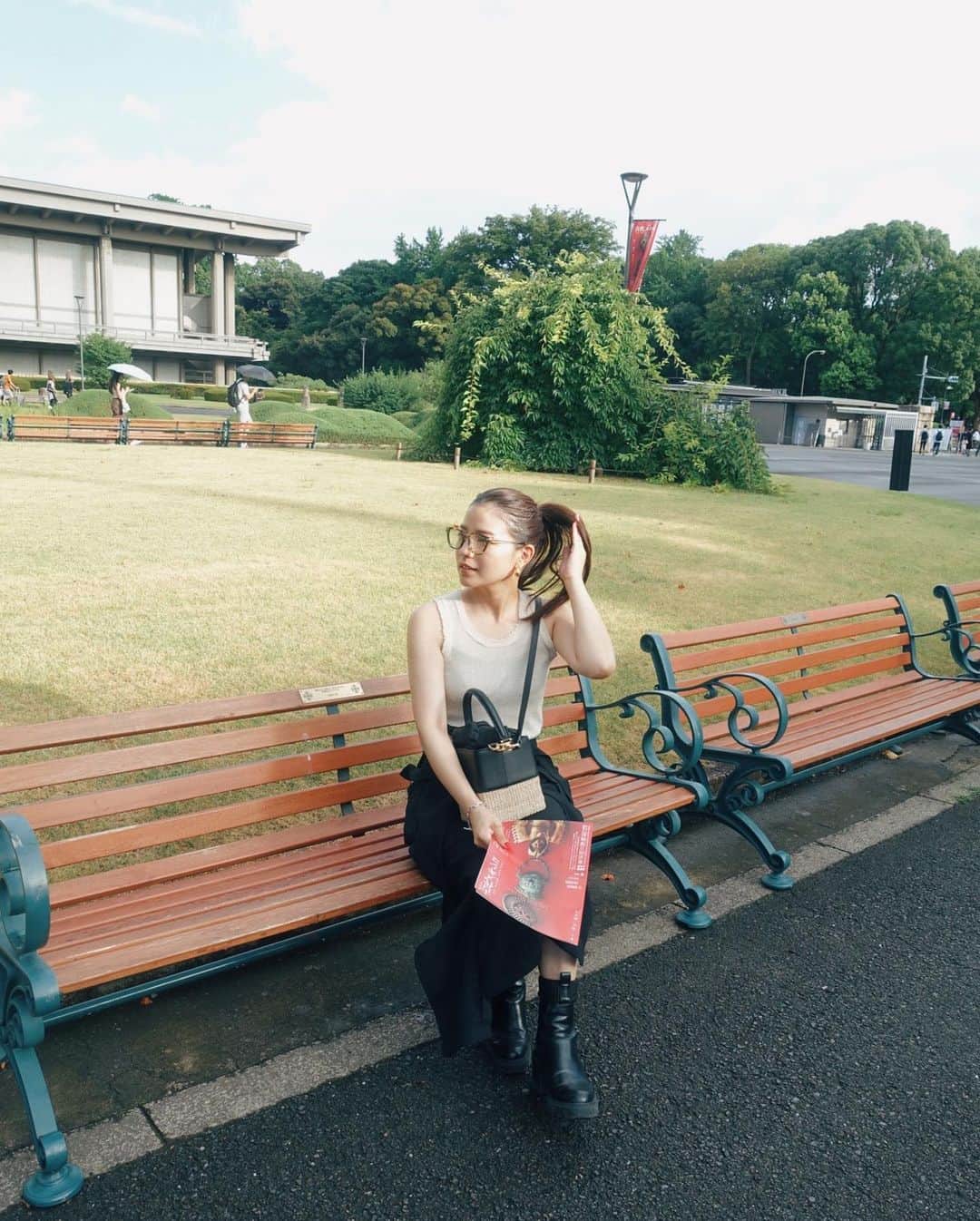 玉城翔子のインスタグラム：「暑いとオールバックポニーテールしがち！ だって暑いんだもん！  #暑い」