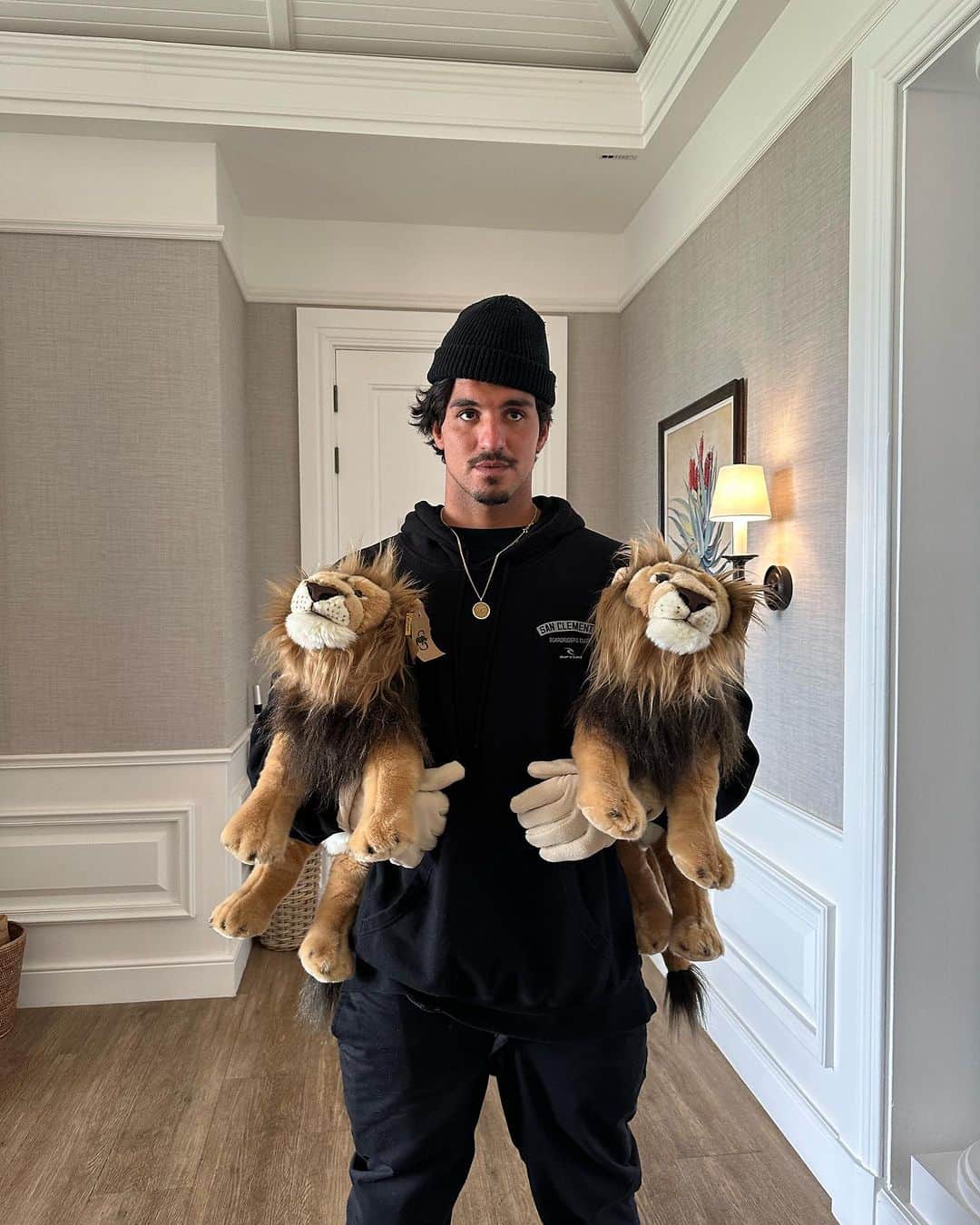ガブリエル・メディーナのインスタグラム：「Vivao e vivendo ... 🦊🐯🙈🦏🦣🐅 #ObrigadoPapaiDoCeu」