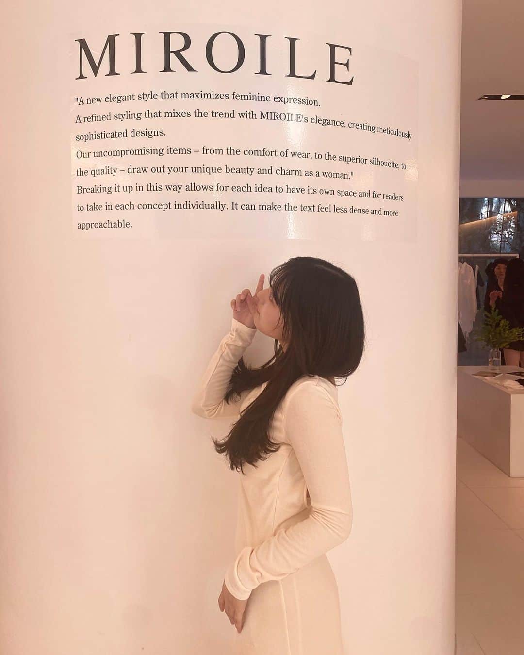 野乃さんのインスタグラム写真 - (野乃Instagram)「@miroile  展示会に行ってきました。🐰 大人可愛いデザイン🤍 とっても着心地良かったぁ〜 #MIROILE」7月22日 21時56分 - nonono_onaka