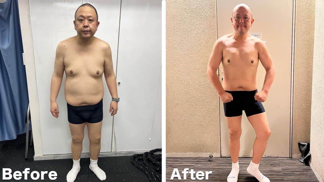 赤羽のインスタグラム：「4月から筋トレを始めて3カ月でこれくらい体が変わりました！  ここからさらに絞って行きたいと思います！  また追って報告させていただきます！  #クリスタルジム #チョコザップ #筋トレ #筋トレ初心者  #プロテイン」