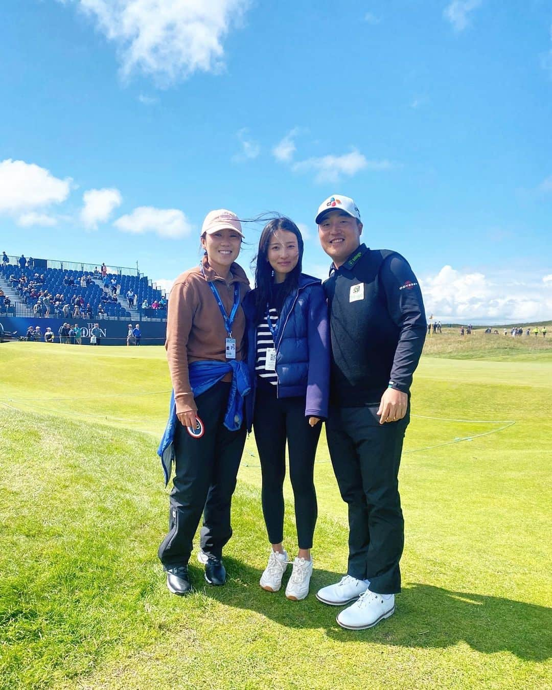 キム・インキョンのインスタグラム：「Meanwhile, the untouchable Claret Jug was patiently waiting to be held again. I had a wonderful time with my friends, It was beautiful to see him following his wildest dreams…❤️ Your time will come @khlee_golf 🫶 Goodbye Hoylake.」