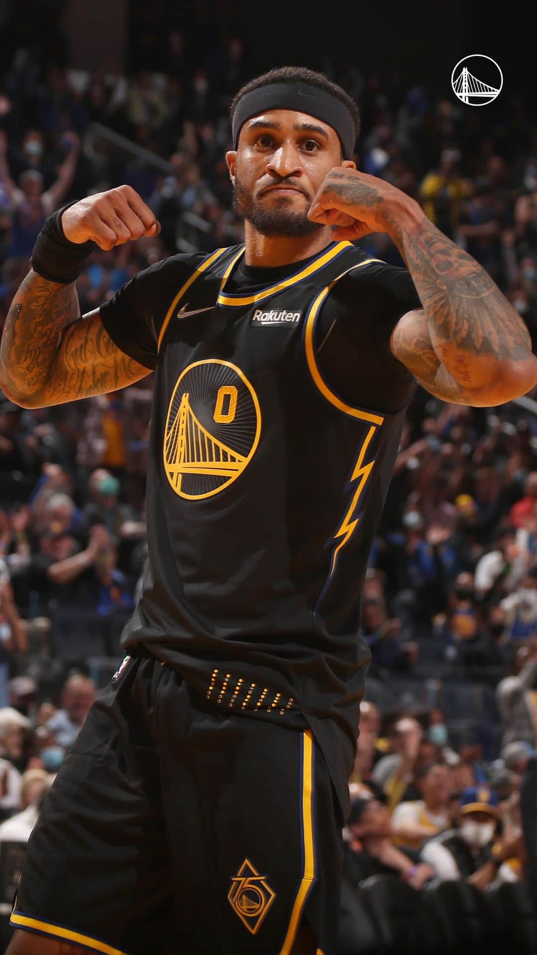 ゴールデンステート・ウォリアーズのインスタグラム：「Gary Payton II really might be the tallest 6’3” guy on the planet 💪」