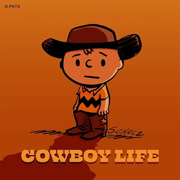 スヌーピーのインスタグラム：「Yeehaw!」