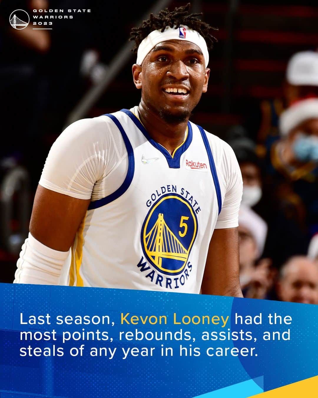 ゴールデンステート・ウォリアーズのインスタグラム：「& he played EVERY GAME. Loon continues to level up ⚡️」