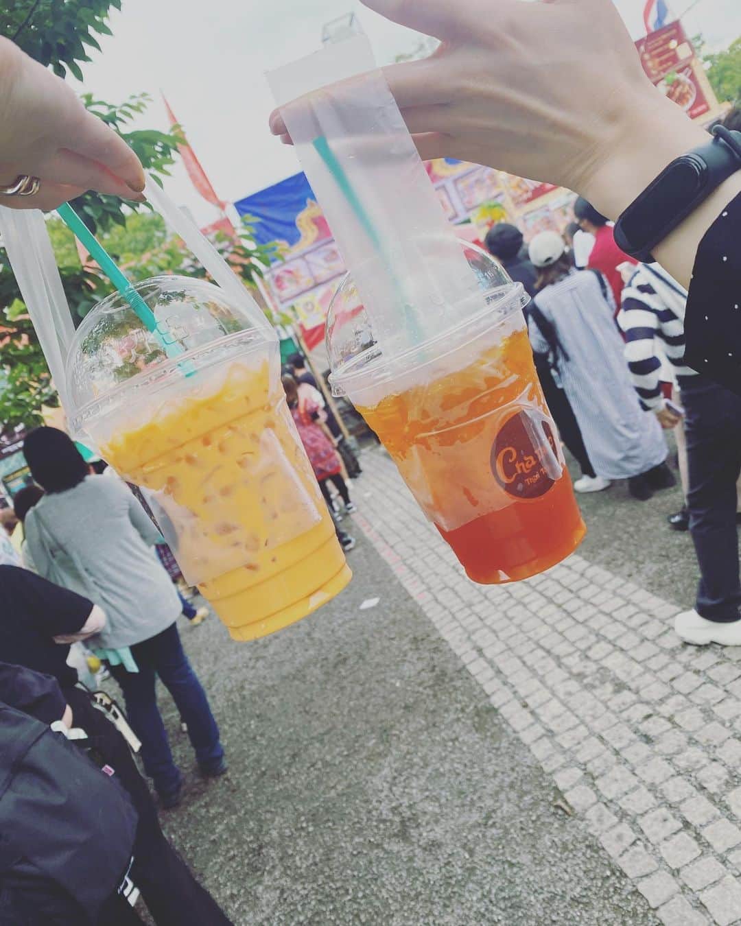鎌田梢のインスタグラム：「え…いつ！？5月だよ！！…の#タイフェス in #代々木公園  久々の祭り楽しかったな。」