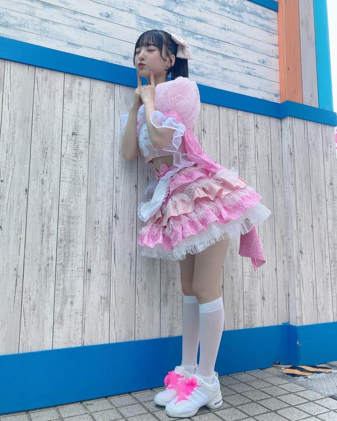 白石夢来さんのインスタグラム写真 - (白石夢来Instagram)「#よーよーよー　新衣装🫶🏻  . . .   #アイドル#ポニーテール」7月23日 15時17分 - yurayura_yuuura