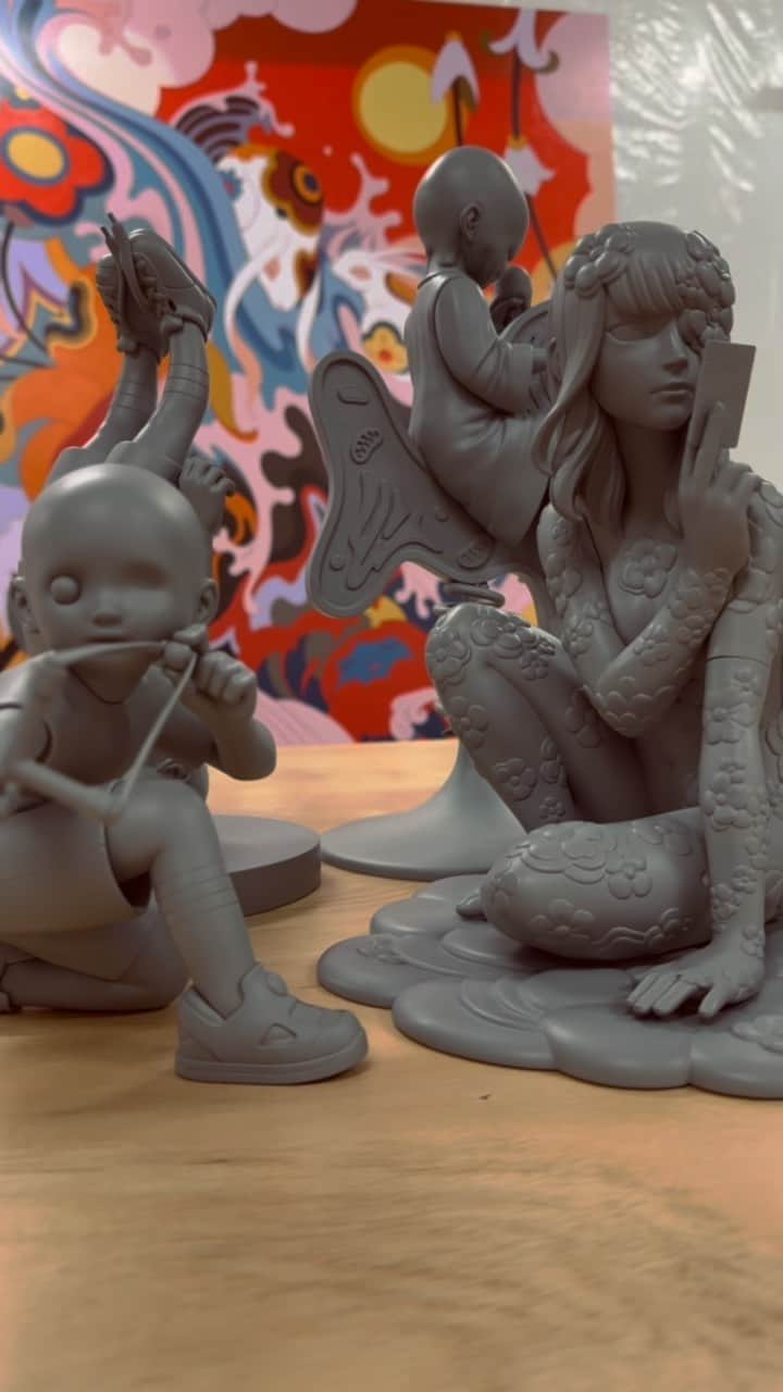 ジェームス・ジーンのインスタグラム：「Family of maquettes 👪」