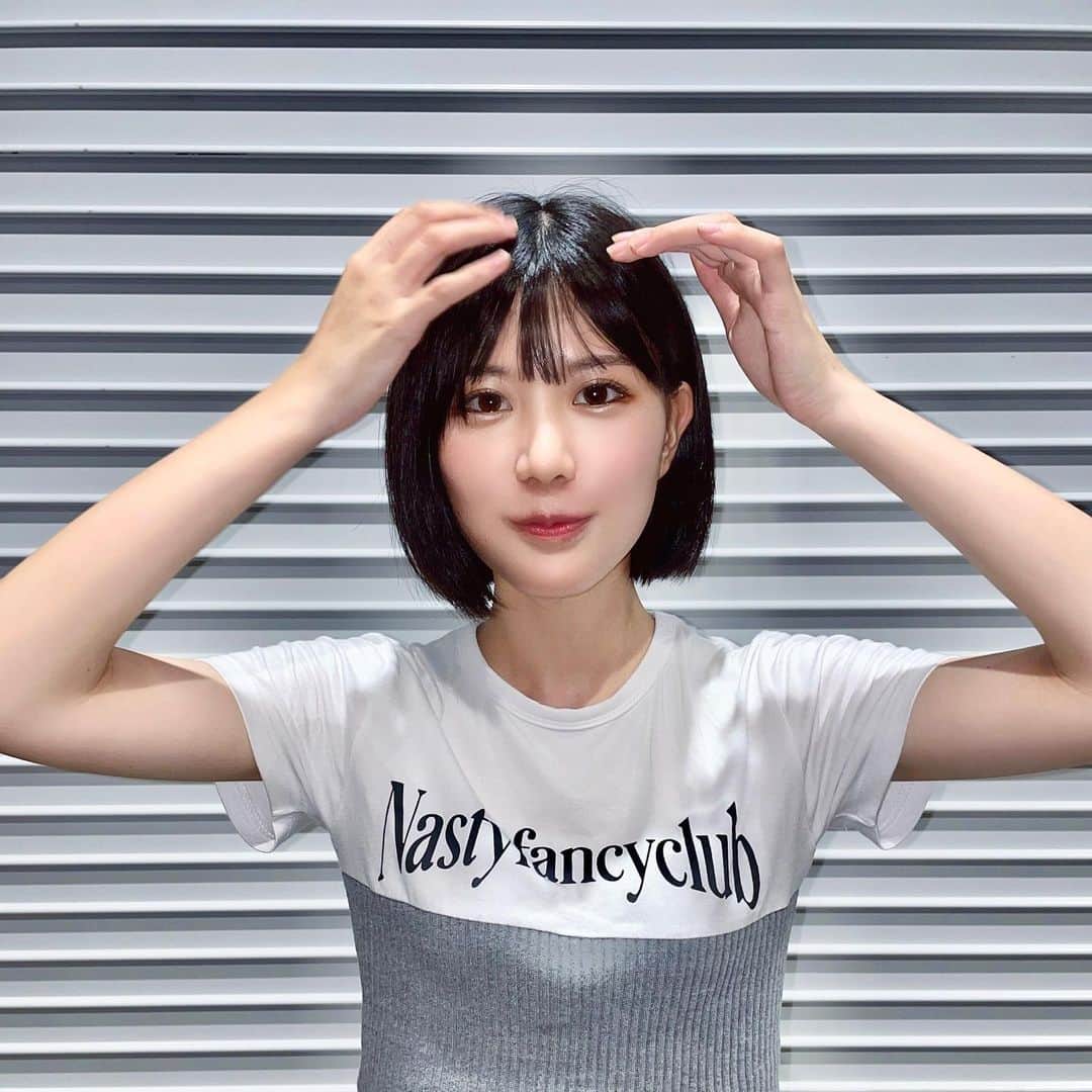 渡辺菜月のインスタグラム：「アイコンを新しくしました！  やっとショートの私😄 よろすすおねがいします！！  #stu48 #渡辺菜月」