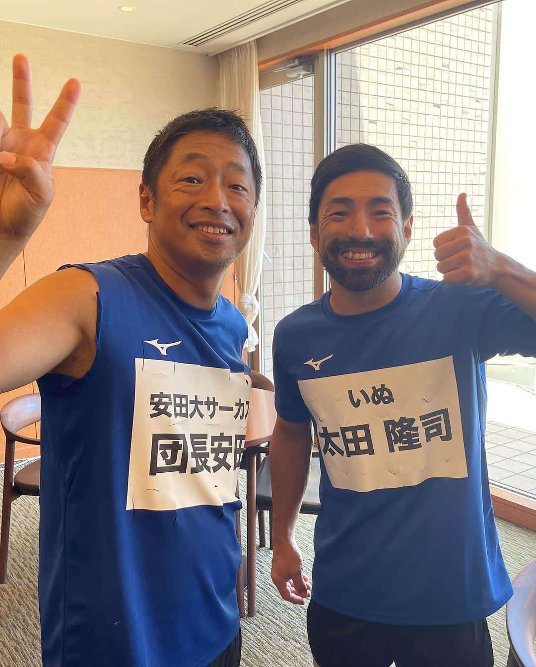 団長安田さんのインスタグラム写真 - (団長安田Instagram)「#100キロマラソン　#27時間テレビ　#団長安田　#安田大サーカス団長　＃団長100キロ走れたよー　#杉山が強すぎる　#コムドットと記念撮影」7月23日 16時39分 - dancyoyasuda