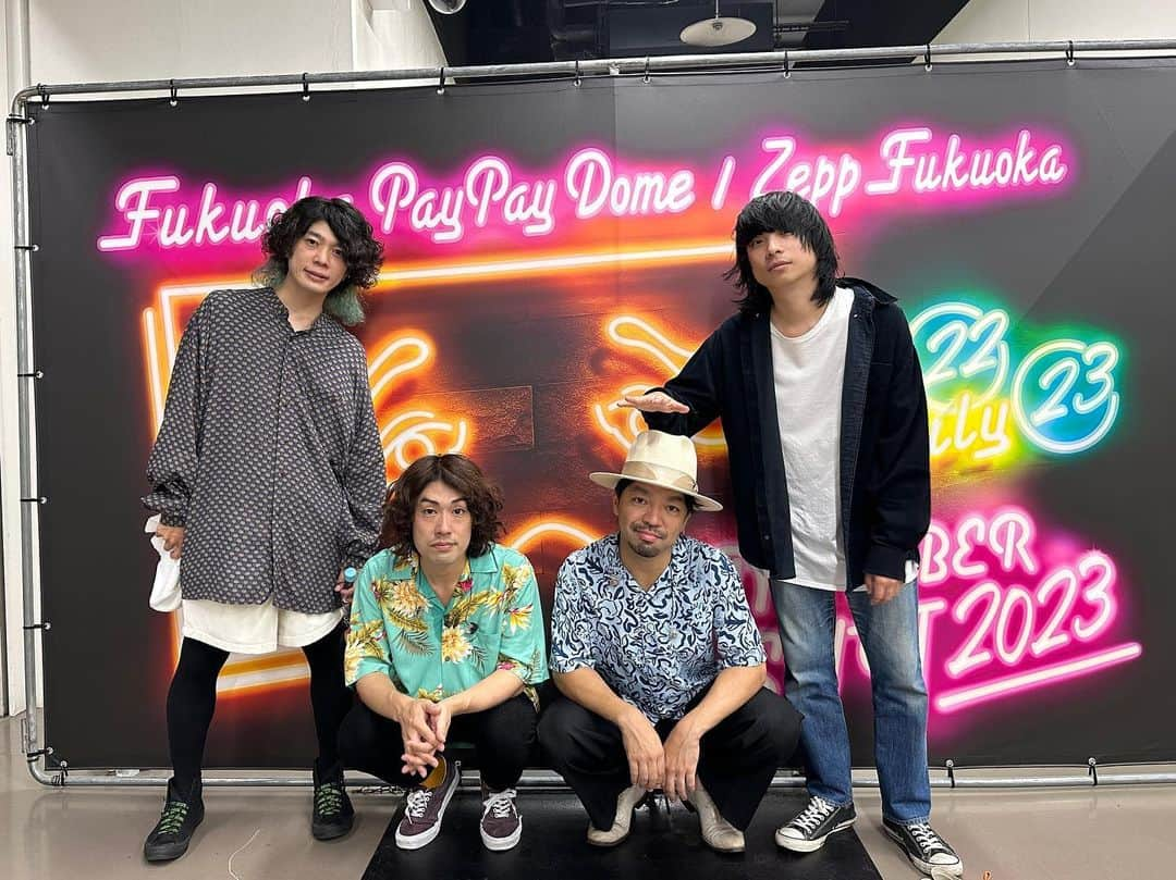 クリープハイプのインスタグラム：「「NUMBER SHOT 2023」@ 福岡PayPayドーム/Zepp FUKUOKA 終了しました！ お越しいただいた皆さん、ありがとうございました！ #ナンバーショット #NUMBERSHOT」