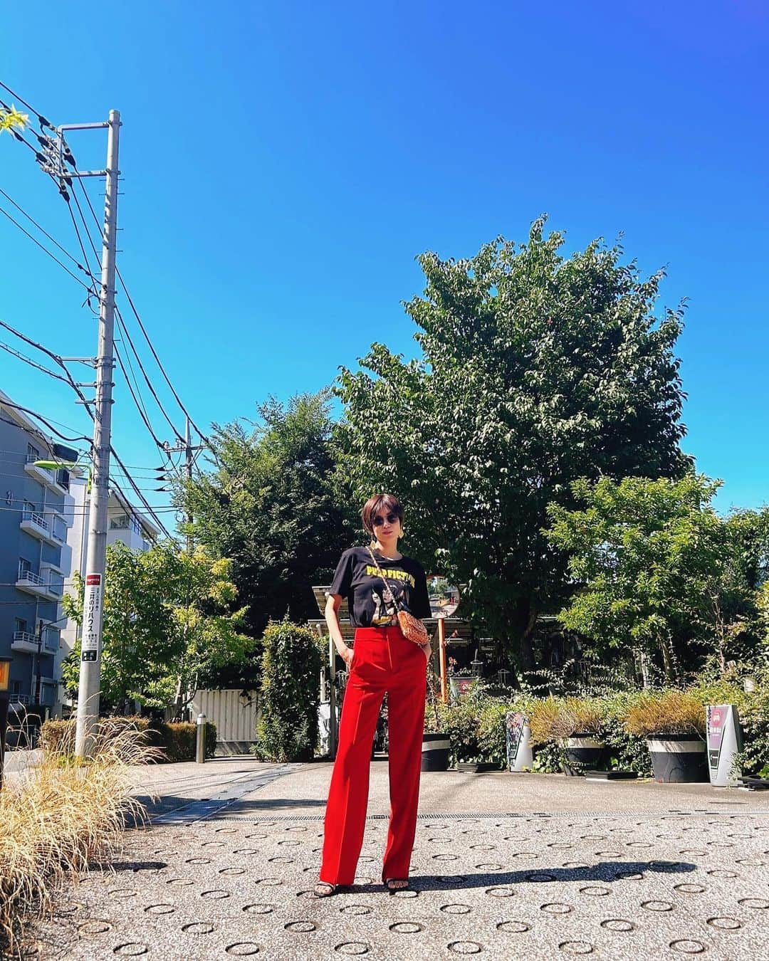 菅原沙樹さんのインスタグラム写真 - (菅原沙樹Instagram)「青空！赤パン！！夏！！！ #沙樹の装い」7月23日 18時09分 - saki313apo