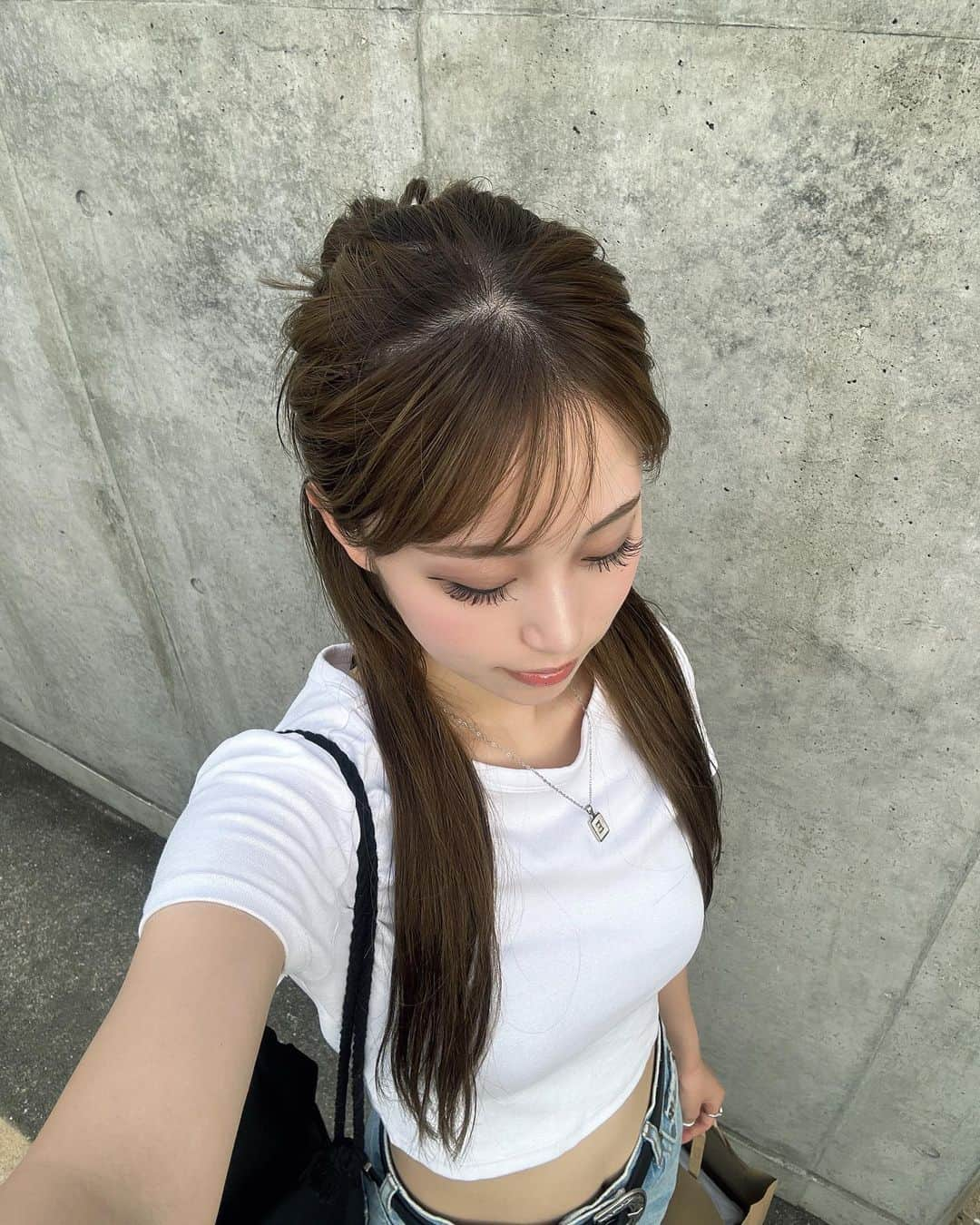 erinaさんのインスタグラム写真 - (erinaInstagram)「today's 🤳🏻🚶🏼🤍」7月23日 18時26分 - e___rrina