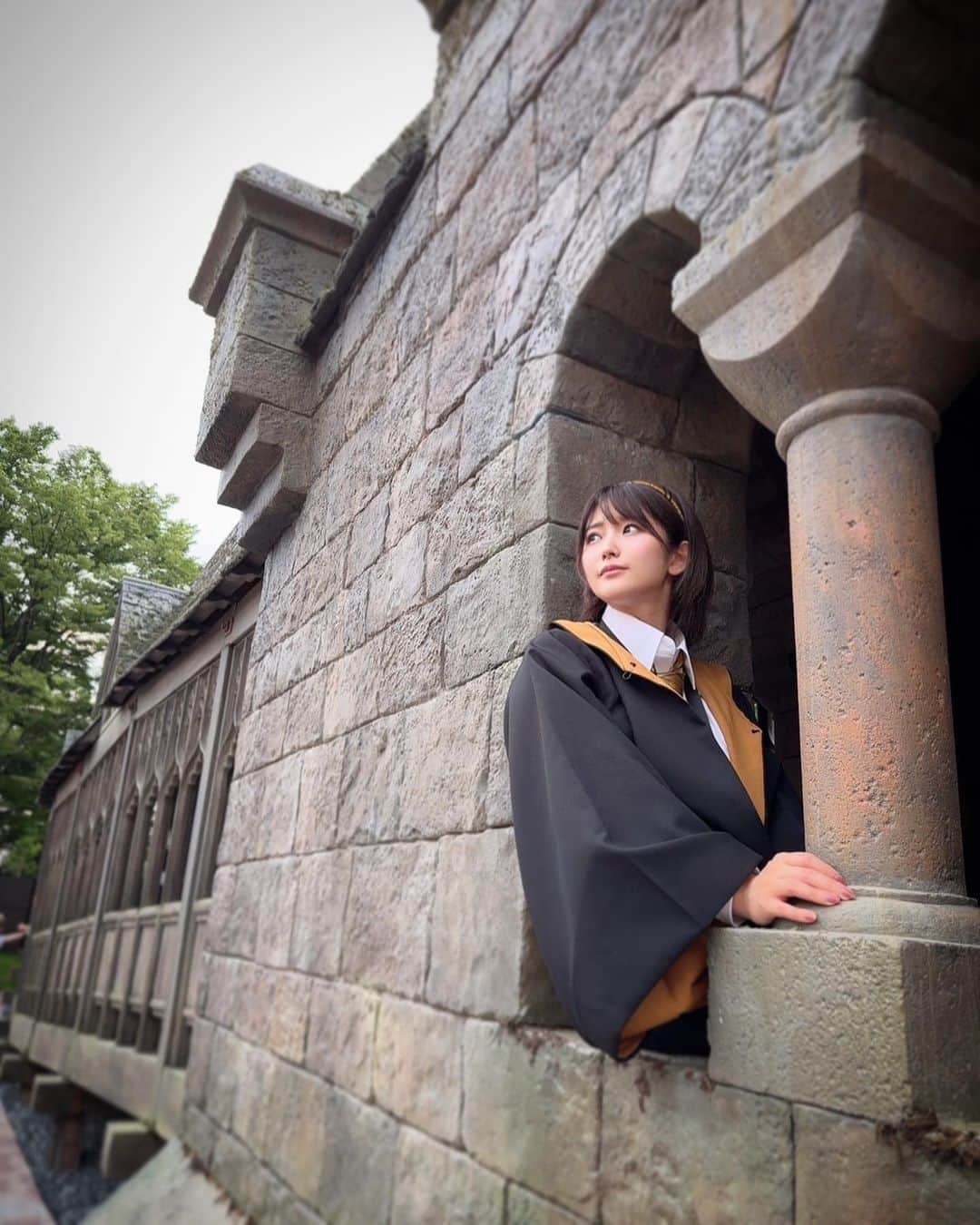 深田結梨（浅田結梨）のインスタグラム：「色々撮りました‥😆📷⚡️  #harrypotter  #studiotour  # #tokyo  #movie  #ハリーポッター  #ハリーポッタースタジオツアー  #マグル  #ハッフルパフ  #ホグワーツ  #ハリポタツアー」