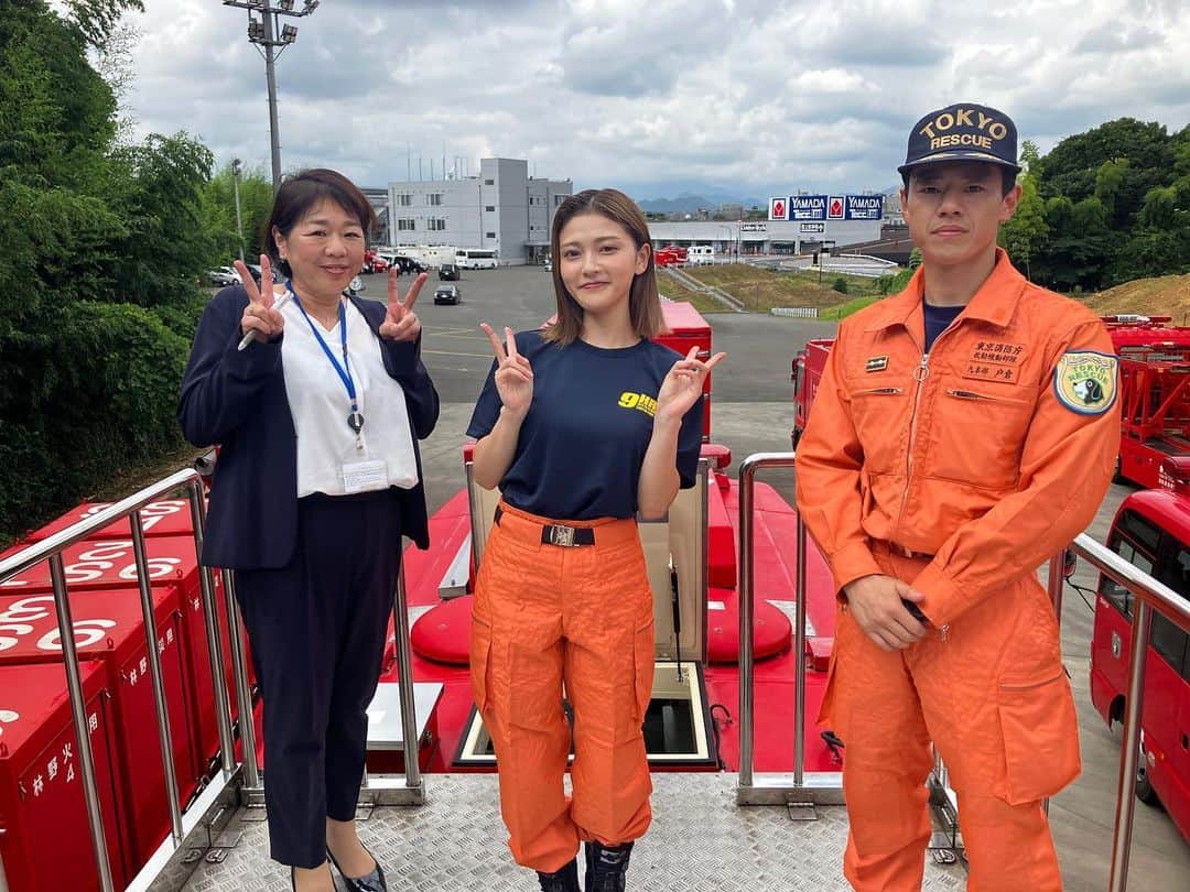 櫻井音乃さんのインスタグラム写真 - (櫻井音乃Instagram)「東京消防庁第九消防方面本部消防救助機動部隊の 発隊10周年記念式典【1日機動総括隊長】を務めさせていただきました！！ ・ 実際に訓練の様子を目の前でみて、消防隊の方の頑張る姿に感動しました。🥹 ・ いつもありがとうございます。 そしてこれからも頑張ってください！！ ・ 貴重な体験ありがとうございました。応援しています。」7月23日 18時51分 - o_to.08
