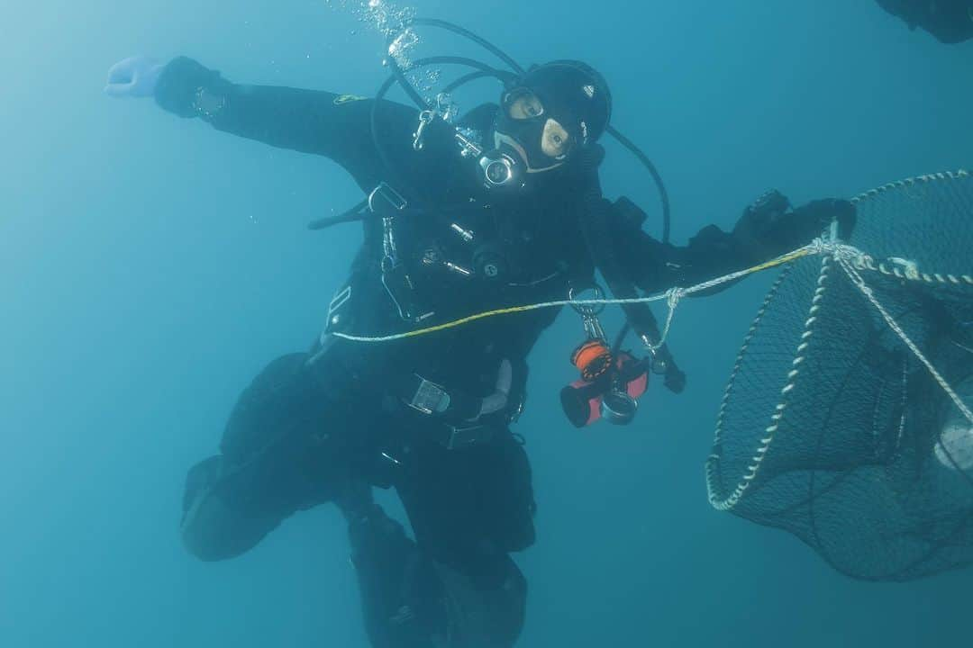 イム・セミさんのインスタグラム写真 - (イム・セミInstagram)「@seashepherd_korea  시셰퍼드코리아 해양정화활동 짧게 담아보았어요. 세미의절기로 오세요 🌊🤿🏴‍☠️  34m 바다 아래, 폐어구 노래미 물살이 넷, 문어선생님 한명 구출  🎥 @bada._.sai @foreverblue_inst   🎞️ @highmiles_official    #seashepherd #시셰퍼드코리아 #세미의절기 #대서 #동해 #수중정화활동 #해양정화 #해양보호구역 #스쿠버다이빙」7月23日 19時43分 - susemee