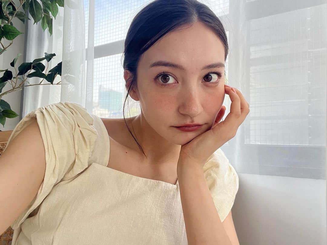 山神アリシアのインスタグラム：「日焼けメイク☀️  #日焼けメイク」