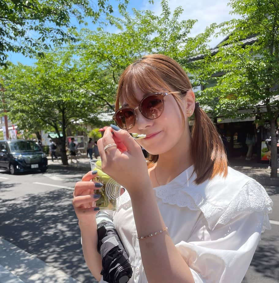 小田川楽空のインスタグラム：「5月に母と2人で弾丸旅してきました🍵 まま独り占めしちゃった~！ 普段大阪に行く時は行き当たりばったりの旅になるのですが母に案内してもらって充実した旅になりました☺︎」