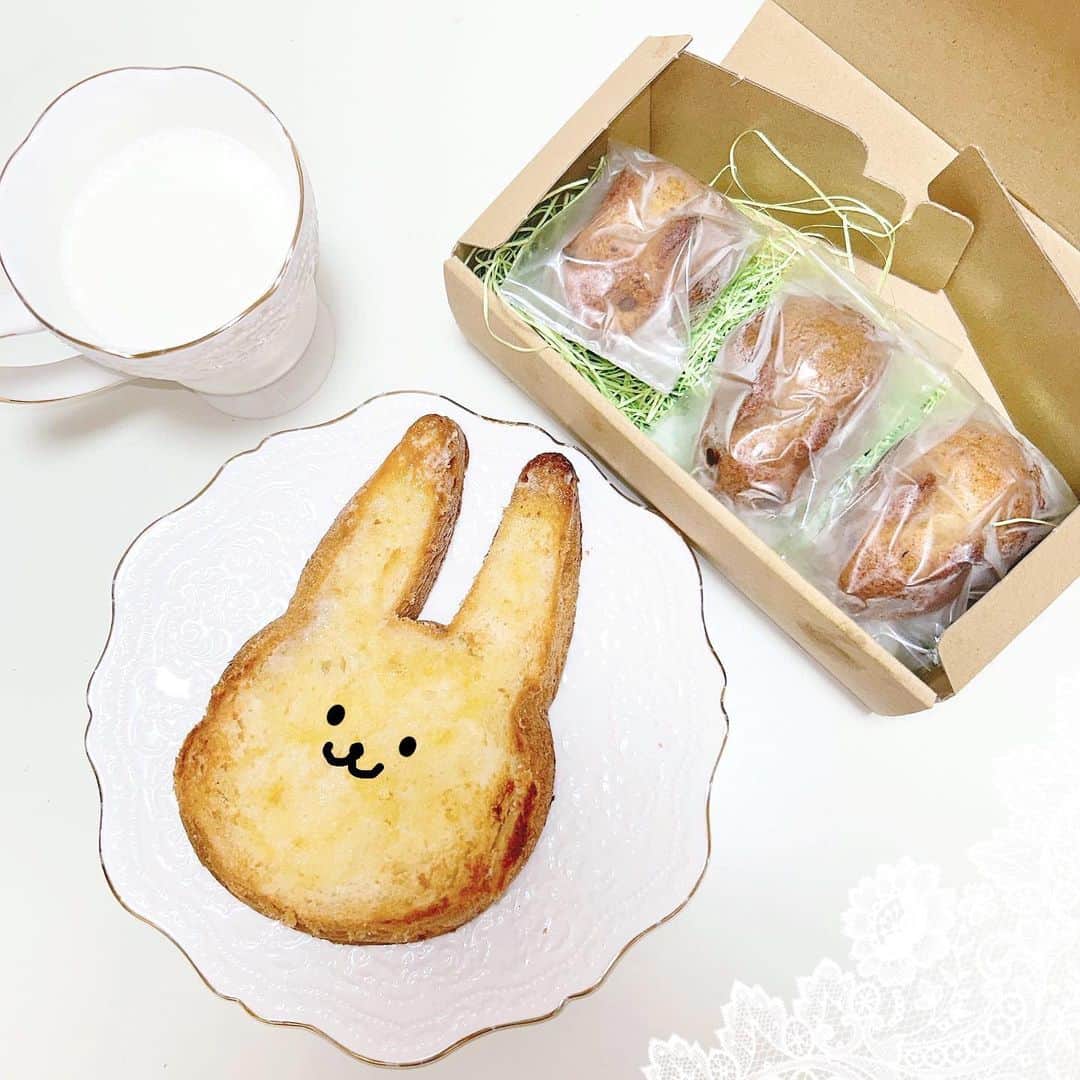 岩田陽菜のインスタグラム：「うさぎさんのパン屋さん🐰🍞  可愛くってずっと気になってたんだぁ~(‪ᐢ ˶･ ･˶ᐢ)🤍」