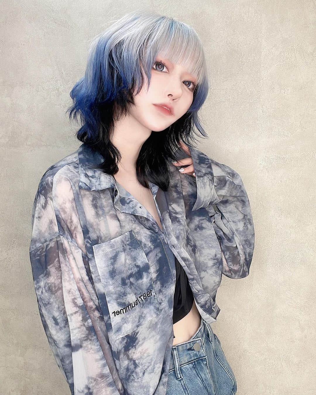 のむらこいちさんのインスタグラム写真 - (のむらこいちInstagram)「🆕  #haircolor #hairstyle #blue #tokyo #harajuku」7月23日 21時12分 - nmr51san