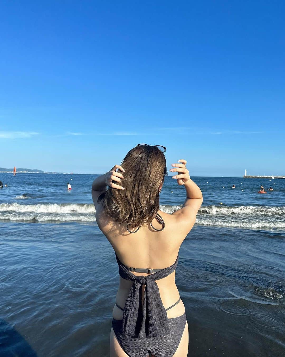 中村望美さんのインスタグラム写真 - (中村望美Instagram)「海の思い出🥺🏖 6枚目の動画はアサリがいて動いてて可愛かった🤣 ㅤㅤㅤㅤㅤㅤㅤㅤㅤㅤㅤㅤㅤㅤㅤㅤㅤㅤㅤㅤㅤㅤㅤㅤㅤㅤ ㅤㅤㅤㅤㅤㅤㅤㅤㅤㅤㅤㅤ ㅤㅤㅤㅤㅤㅤㅤㅤㅤㅤㅤㅤㅤ江ノ島は空いててとってもゆっくりできた☺️✨ 都内に比べて涼してくてリラックスできた🥹 @saki.4075 ありがとうね😚 ㅤㅤㅤㅤㅤㅤㅤㅤㅤㅤㅤㅤㅤ ㅤㅤㅤㅤㅤㅤㅤㅤㅤㅤㅤㅤㅤ 水着は今お買い得なので プロフィールのURLからチェックしてみてね😚✨ ㅤㅤㅤㅤㅤㅤㅤㅤㅤㅤㅤㅤㅤ ㅤㅤㅤㅤㅤㅤㅤㅤㅤㅤㅤㅤㅤ #rienda #riendastyle #水着 #水着女子 #水着コーデ #夏コーデ #海 #海コーデ」7月23日 21時20分 - nozomi_n0316