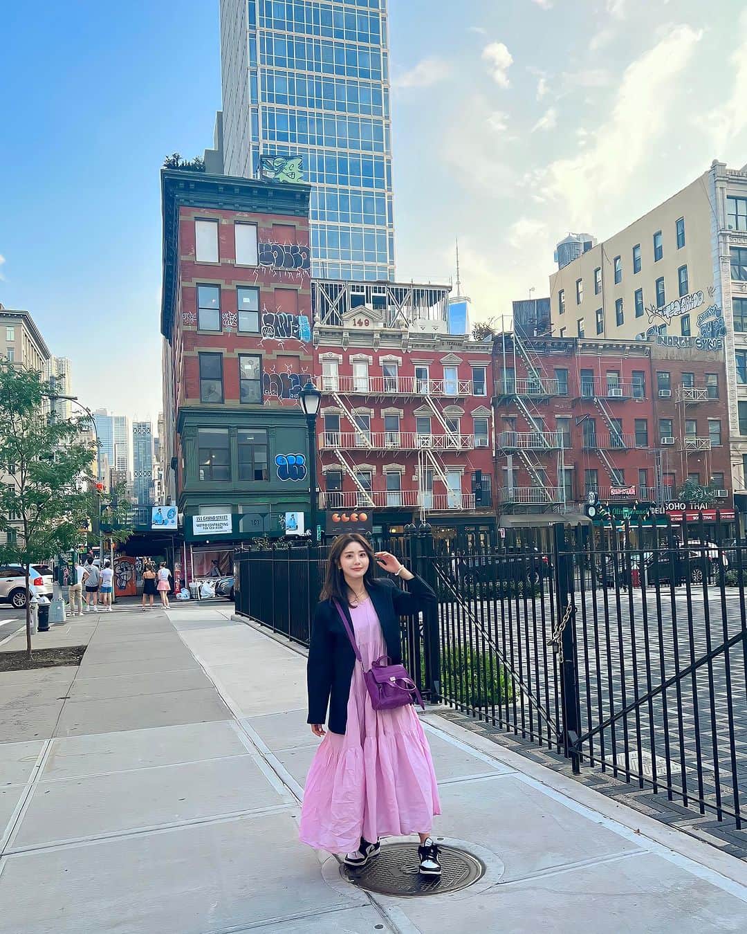 一木美里のインスタグラム：「🦋🩵🩷  see you soon🗽✨  #nyc#newyork#millynycnyc#ニューヨーク」