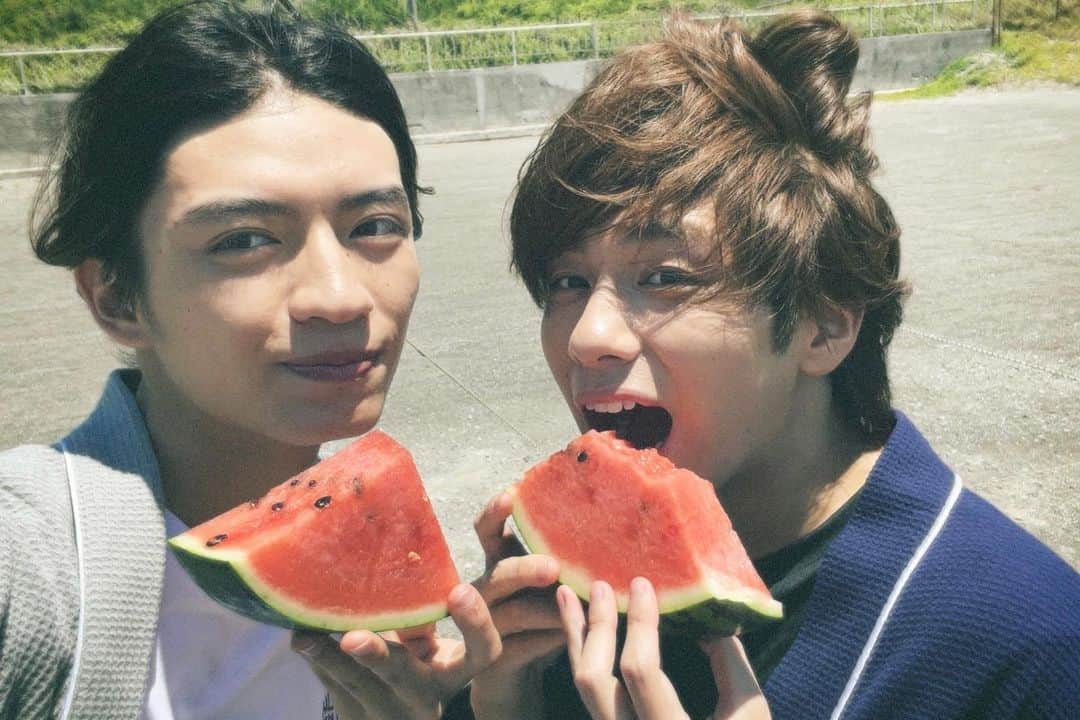 のインスタグラム：「🍉  #杢代和人 #最高の生徒」