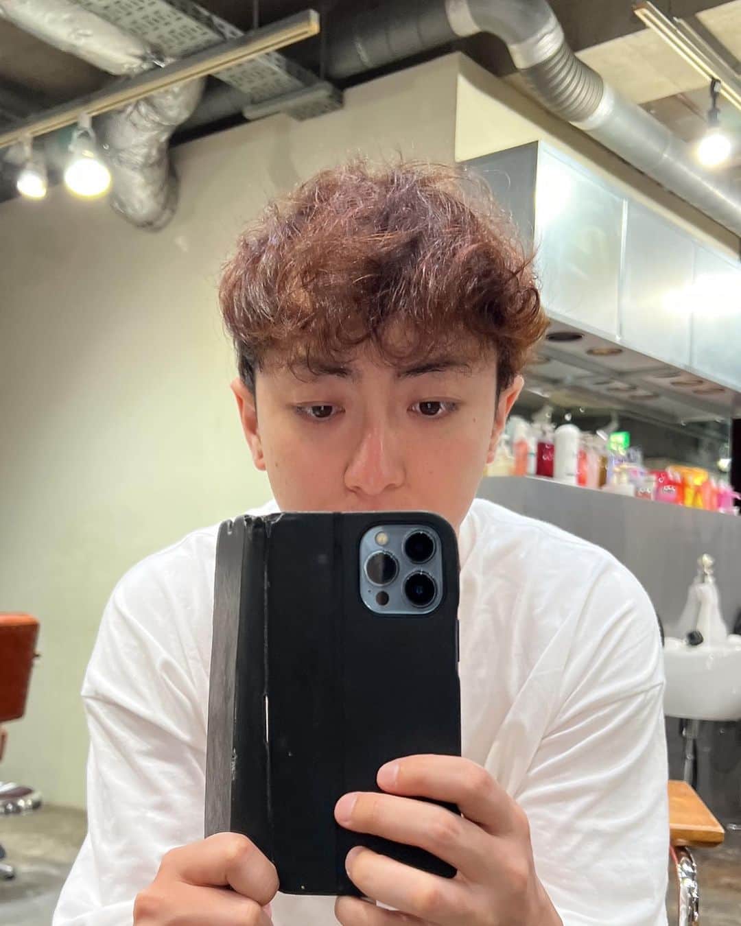 きょんのインスタグラム：「そーいえばイベント前に髪染めてたんだけど、誰にも気付かれてない気がする笑」