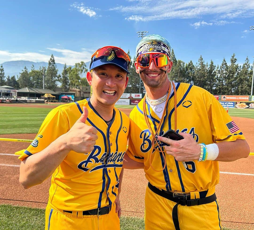 杉谷拳士さんのインスタグラム写真 - (杉谷拳士Instagram)「. 【Baseball】 野球っていいね😊👍‼︎  全米でも大人気サバンナバナナに潜入中🍌⚾️‼︎ 連日チケット完売の理由が… 新しい野球カルチャーを学んでおります✍️‼︎  #衝撃 #笑擊 #身体能力高い #エンターテイメント #大興奮」7月23日 23時17分 - kenshi.02