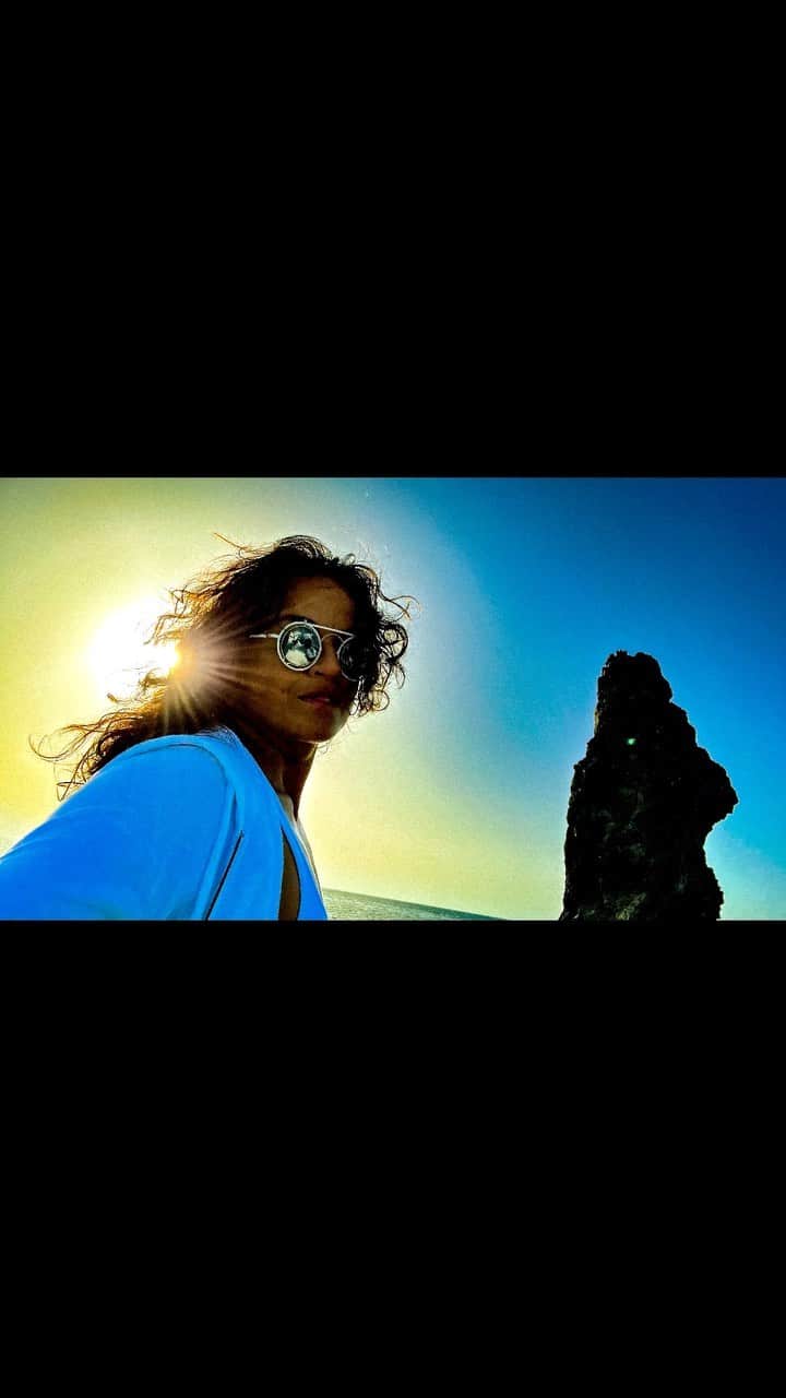 ミシェル・ロドリゲスのインスタグラム：「Filicudi  a precious Italian gem tuck away among the beautiful islands near majestic Stromboli , volcanic Island. I often wonder what would the ancient fisherman  think at the sight of contemporary ships flying by their quiet little islands. I sometimes wish I could merge time Just to imagine what the past would think of the present. Thank you for showing me your little paradise in the Mediterranean」