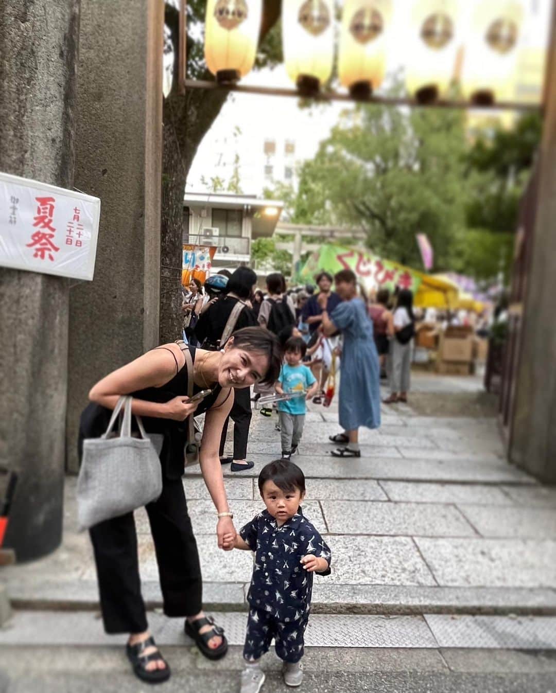 赤松悠実のインスタグラム：「🏮🌿✨ 2023 夏、はじまりました。  . #2歳#男の子#男の子ママ」