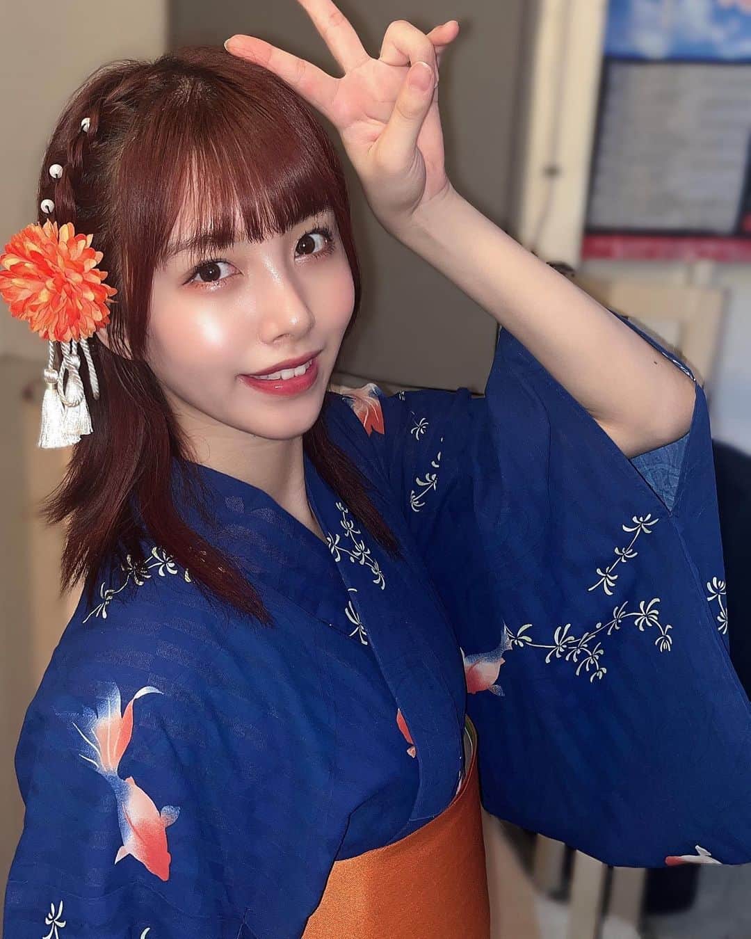 くるす蘭のインスタグラム：「人混みむりすぎてるけど 花火大会はすきなのでいい感じの 花火大会行きたい‪( ˘ᵕ˘ )‬ そんなのないか」