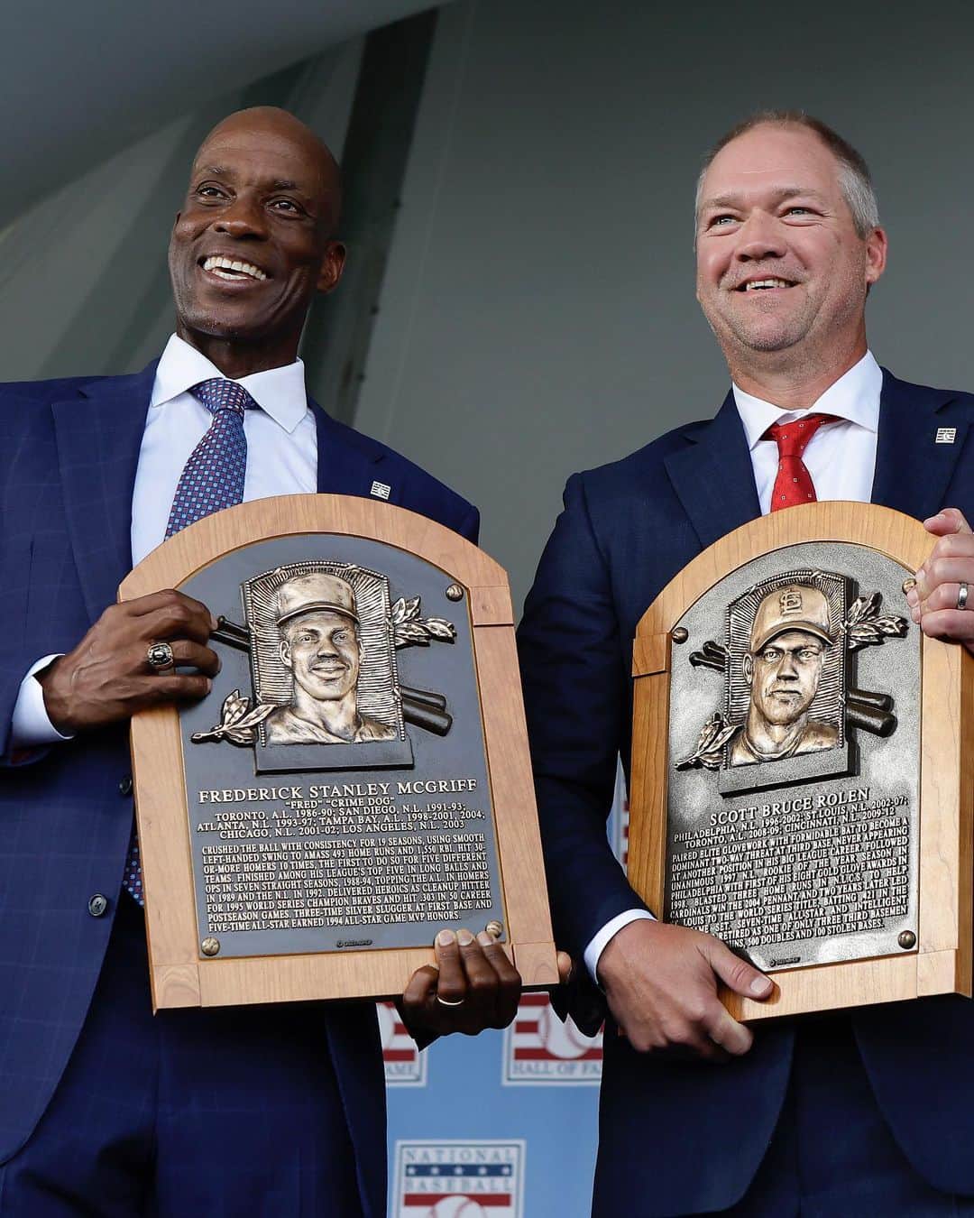 MLBさんのインスタグラム写真 - (MLBInstagram)「With greatness on the field and humility off it, Scott Rolen and Fred McGriff have joined the immortals in the @baseballhall.」7月24日 7時54分 - mlb
