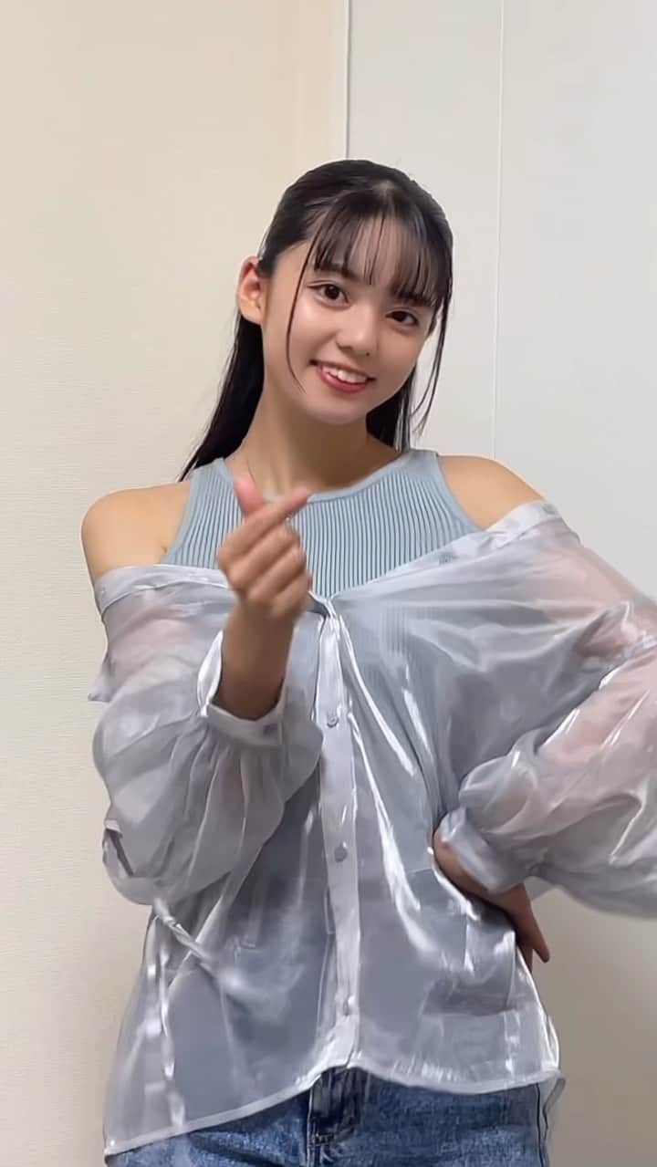 松島かのんさんのインスタグラム動画 - (松島かのんInstagram)「踊ってみたよ🩵 この可愛いお洋服はChicoでGETしました🫶💕 ...