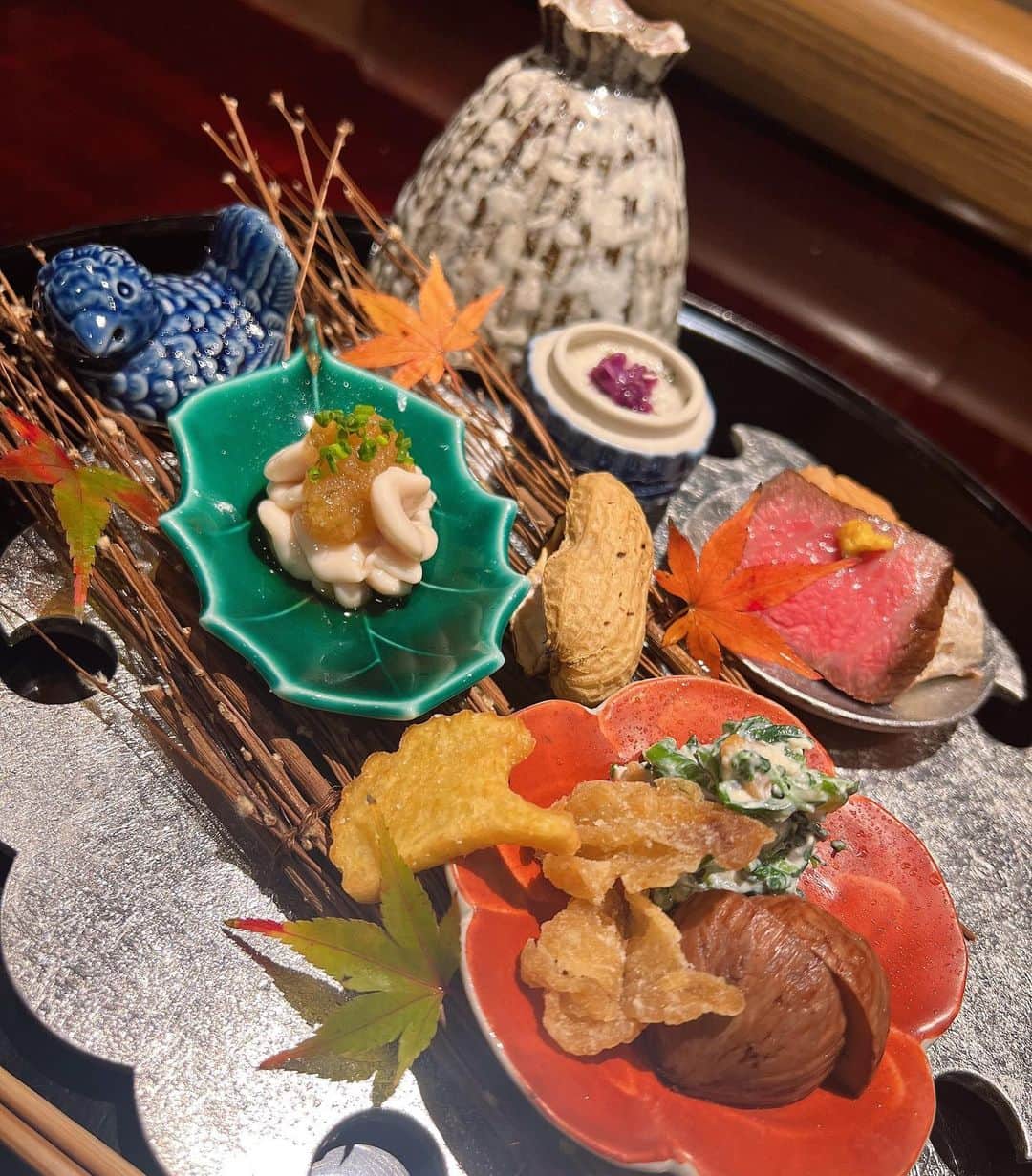 成瀬りおのインスタグラム：「而今（奈良） ミシュラン二つ星おめでとうございます🥺💓 相変わらず更新遅すぎて季節感笑 次行くのも楽しみぃー👏 . #而今 #奈良而今  #奈良グルメ #奈良ディナー #食べ歩き #食べ歩きグルメ #たべすたぐらむ #ぐるめすたぐらむ #グルメ #グルメ女子」