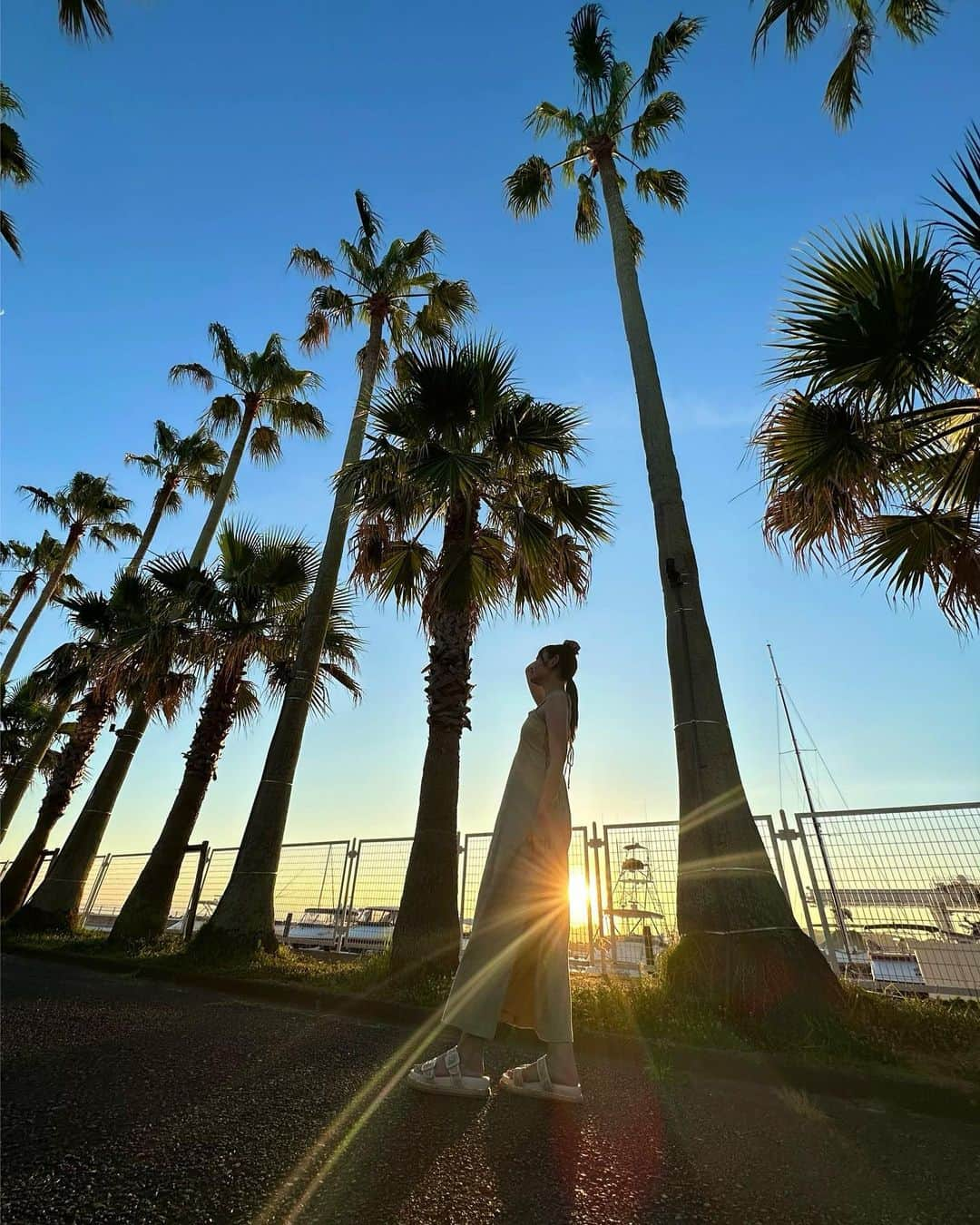 田尻あやめのインスタグラム：「夏っぽいエモい写真。  #逗子マリーナ」