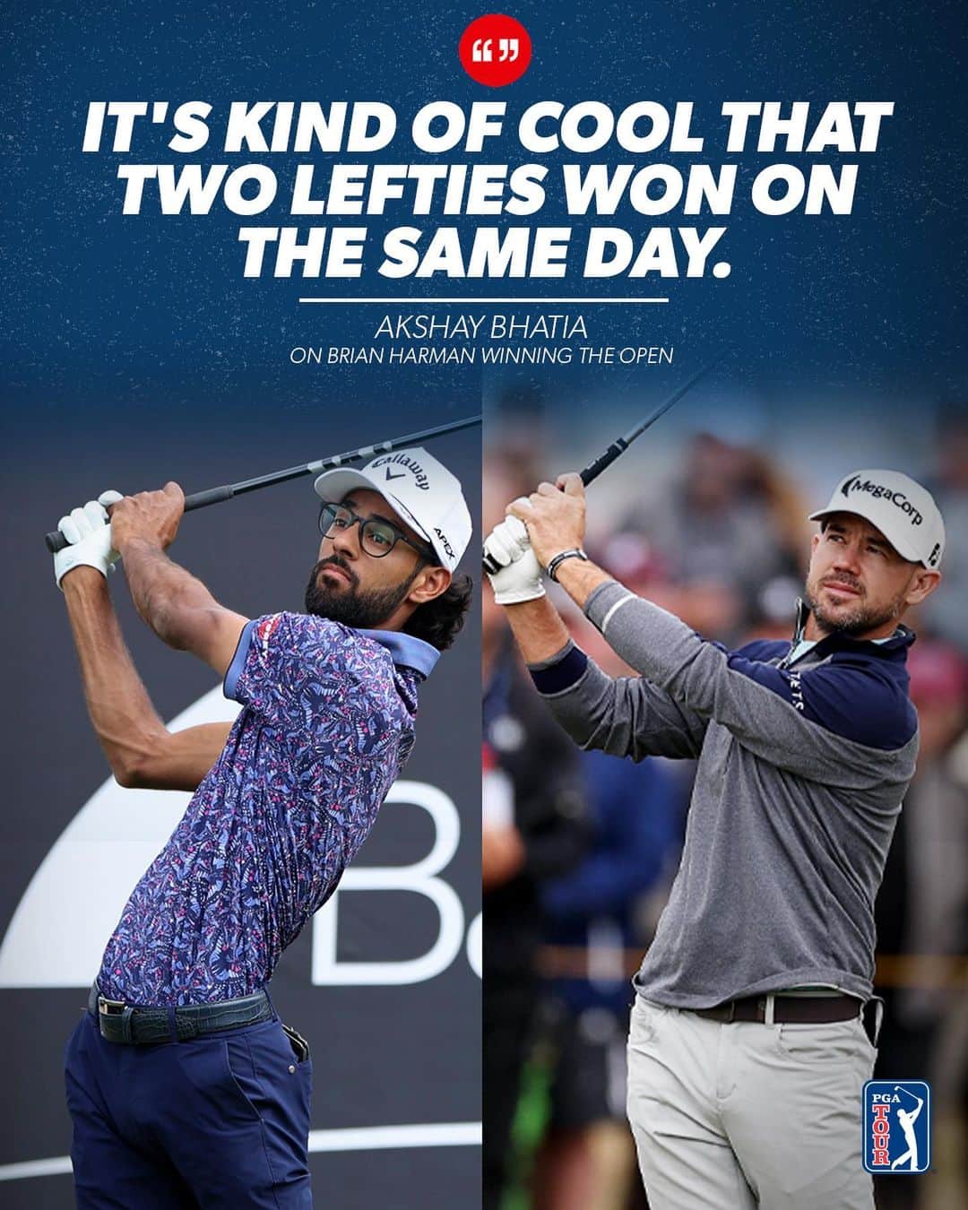 PGA TOURさんのインスタグラム写真 - (PGA TOURInstagram)「Lefties making history 🤝 It’s the first time two left-handed players have won on the same day on TOUR.」7月24日 11時45分 - pgatour